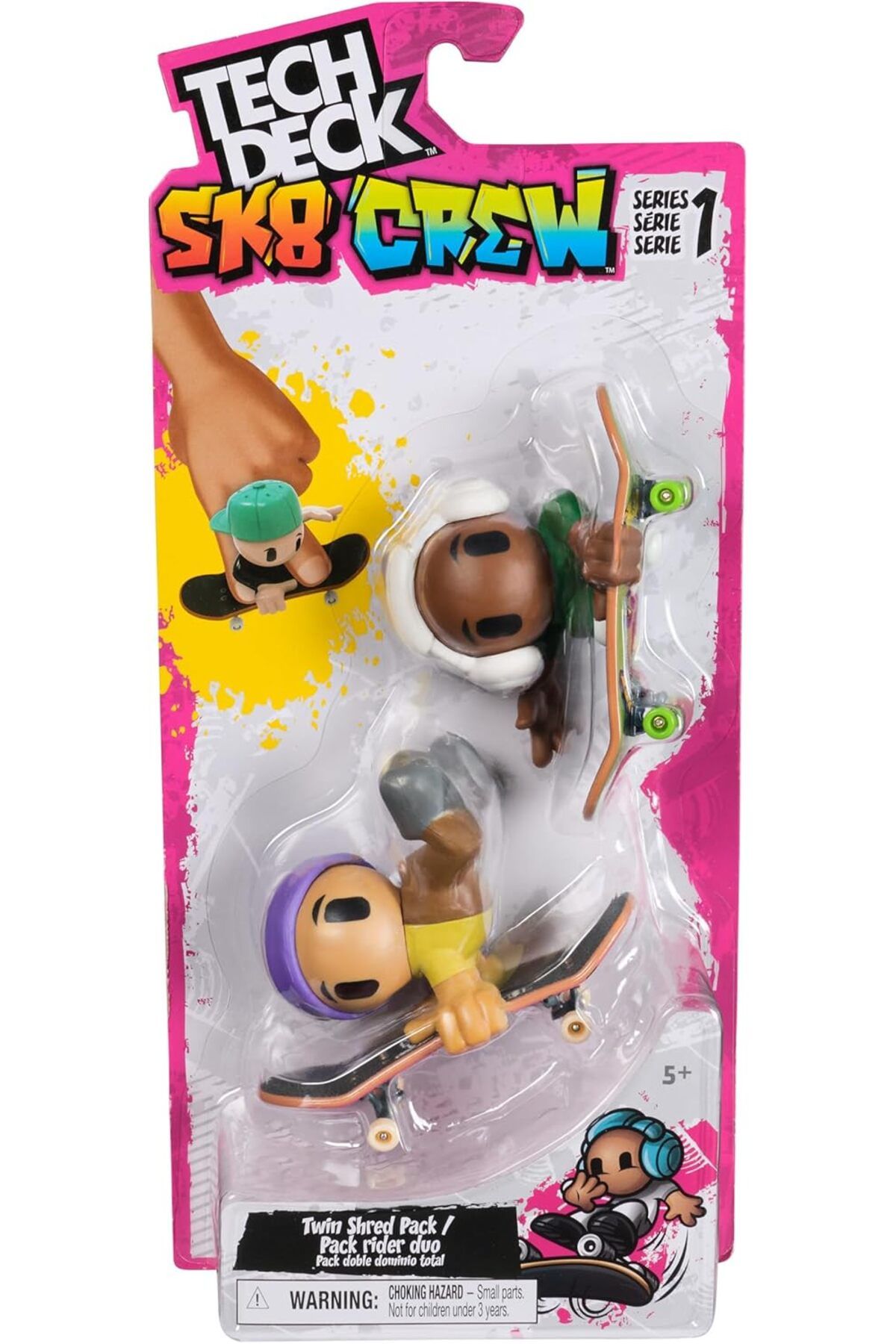 STOREMAX mrttnca Deck Sk8 Crew, yardımcı figürlü 2’li paket parmak kaykayları, kişiselleştirilebilir
