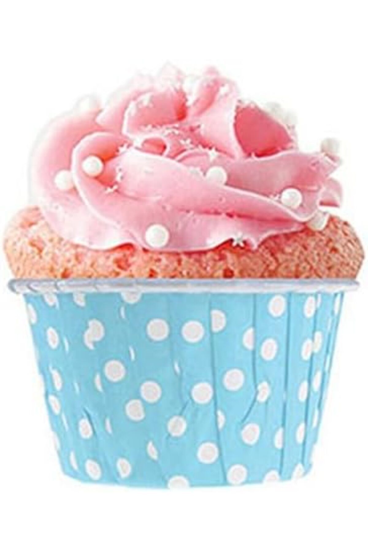 STOREMAX mrttnca At Market KM-PKU-0215 Puantiyeli Muffin Kek Kapsülü 25'li, Bebek Mavisi trndymrt 1087243