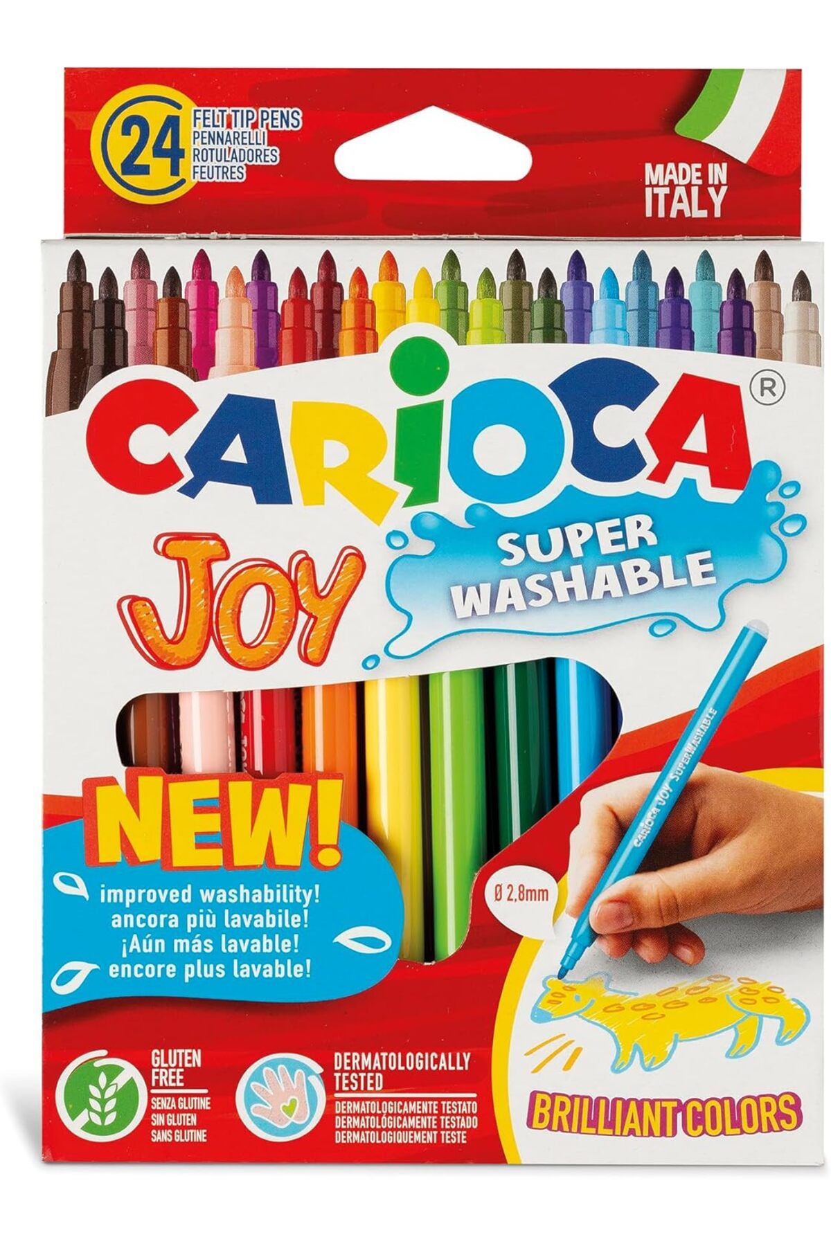 CARIOCA Joy Süper Yıkanabilir Keçeli Boya Kalemi 24'Lü