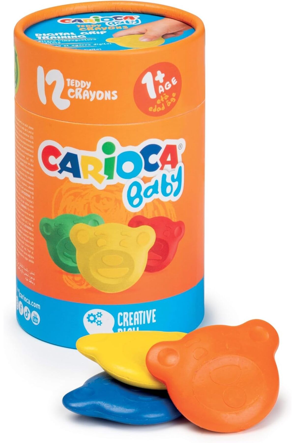 CARIOCA Teddy Bebek Crayons 12'Li 1+Yaş