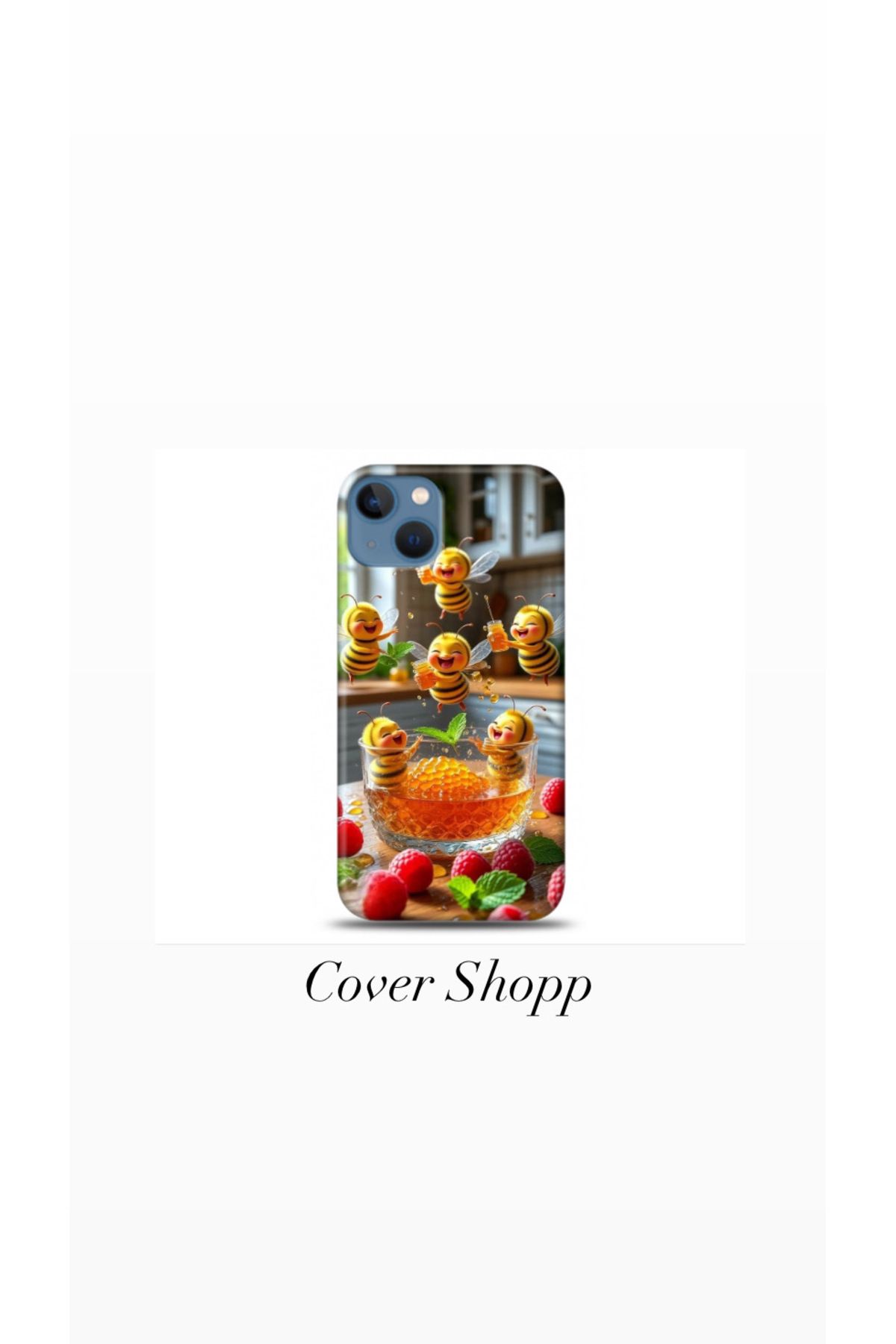 cover shopp Sevimli Arı Tasarımlı Kılıf İphone 14