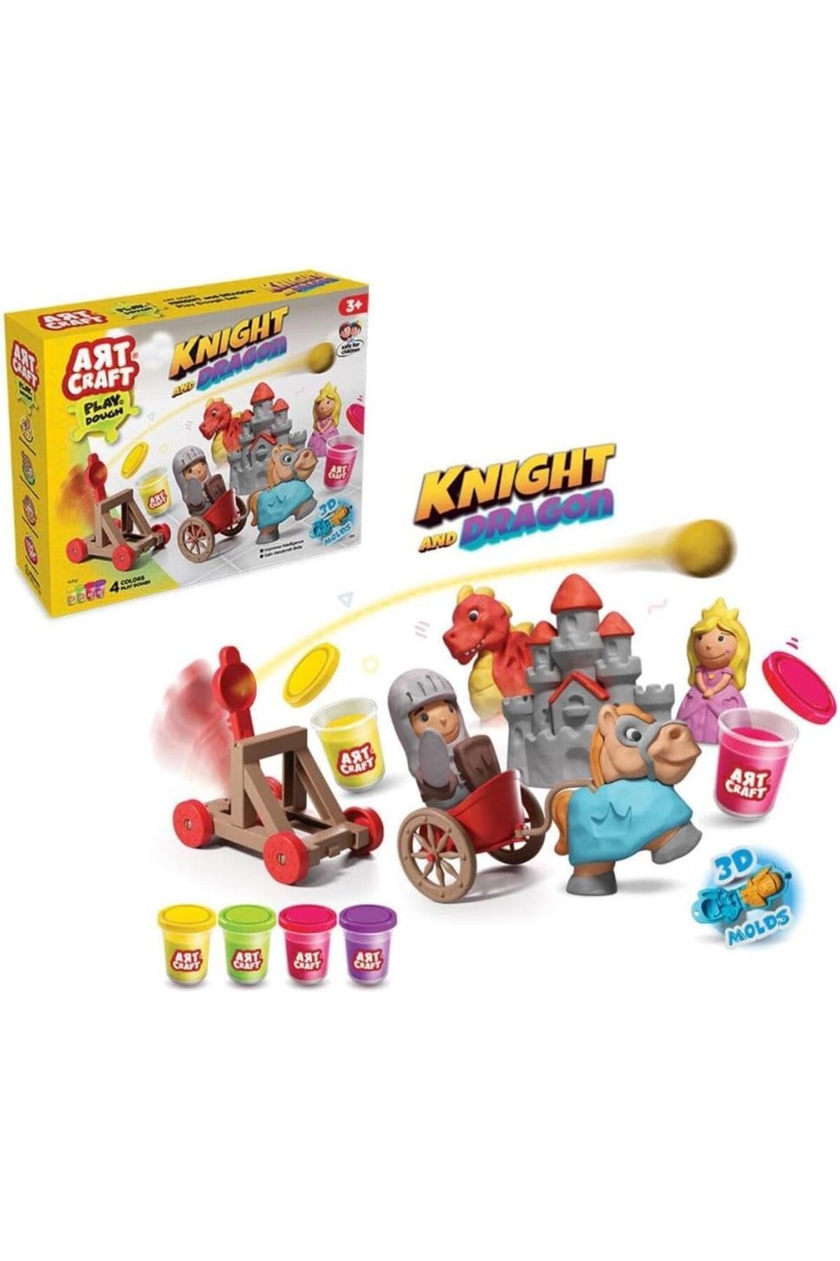 Art Craft Şövalye ve Ejderha Oyun Hamur Set 280 gr