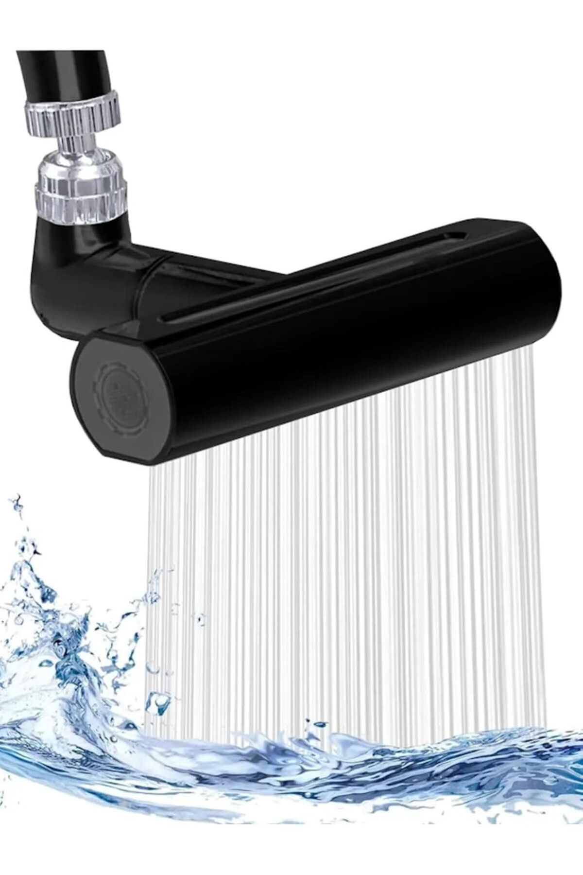 STOREMAX sellbuystore Füme Tasarruflu 4 Modlu Şelale Ayarlanabilir Musluk Başlığı Mutfak Eviye Bataryas