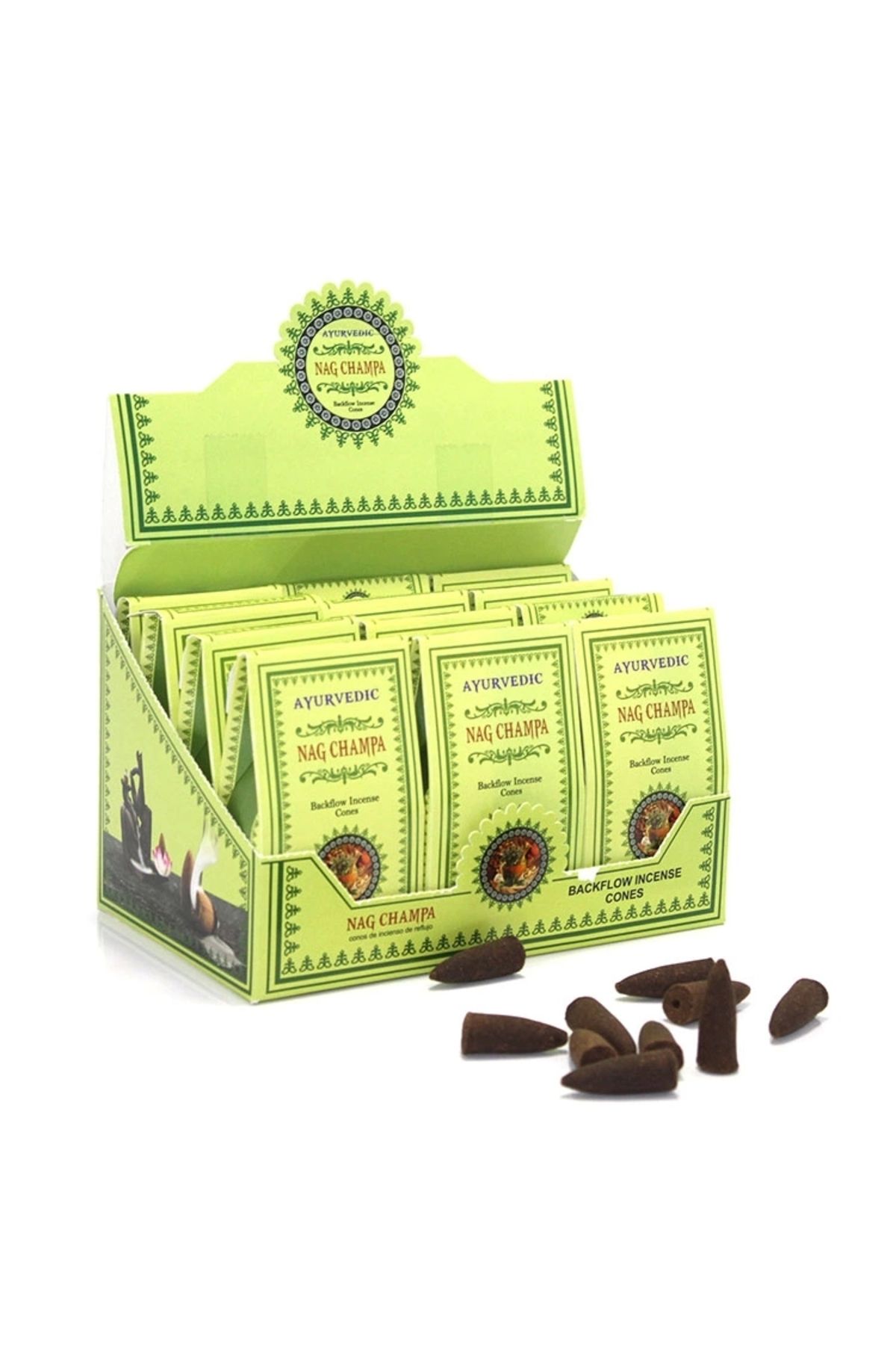 TTT Ayurvedic Konik (Geri Akış) Tütsü Nag Champa Aromalı