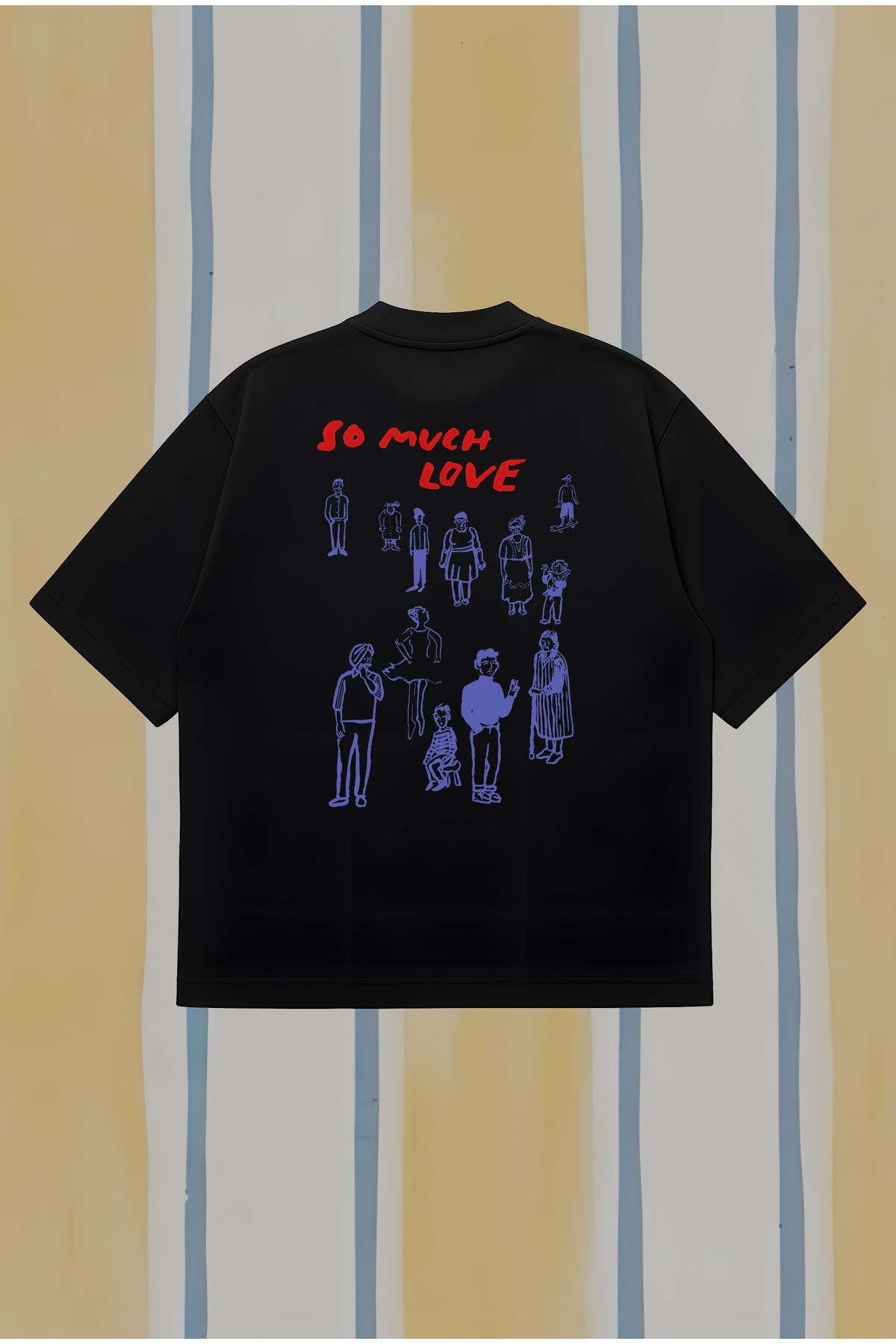 PURE POWER So Much Love Boxy Fit Oversize Unisex Tshirt – Baskılı Tişört | Streetwear
