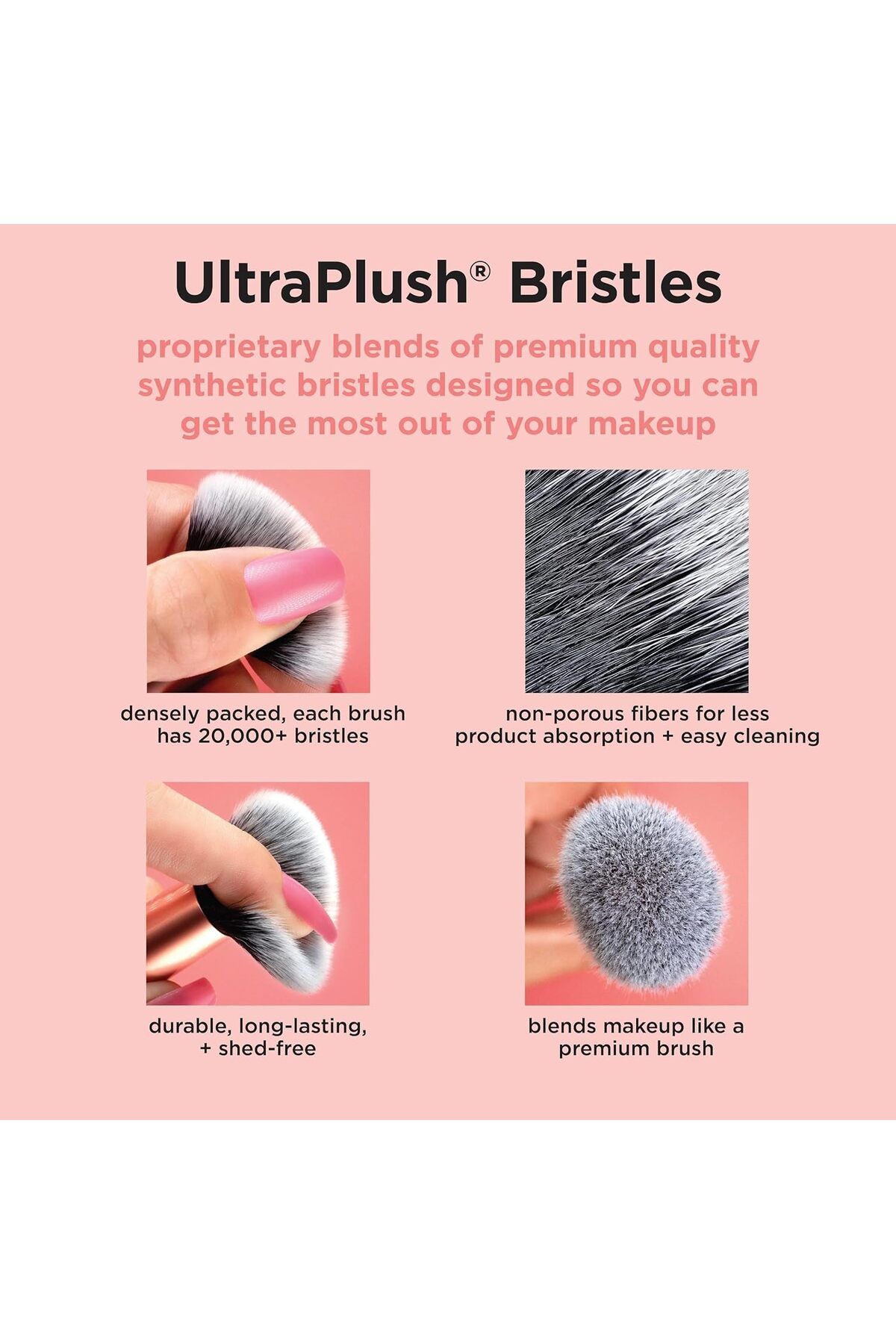Real Techniques-Real Techniques Makeup Setting Brush, For Setting Powder, Loose Powder, & Pressed Powder, Face Makeu 6