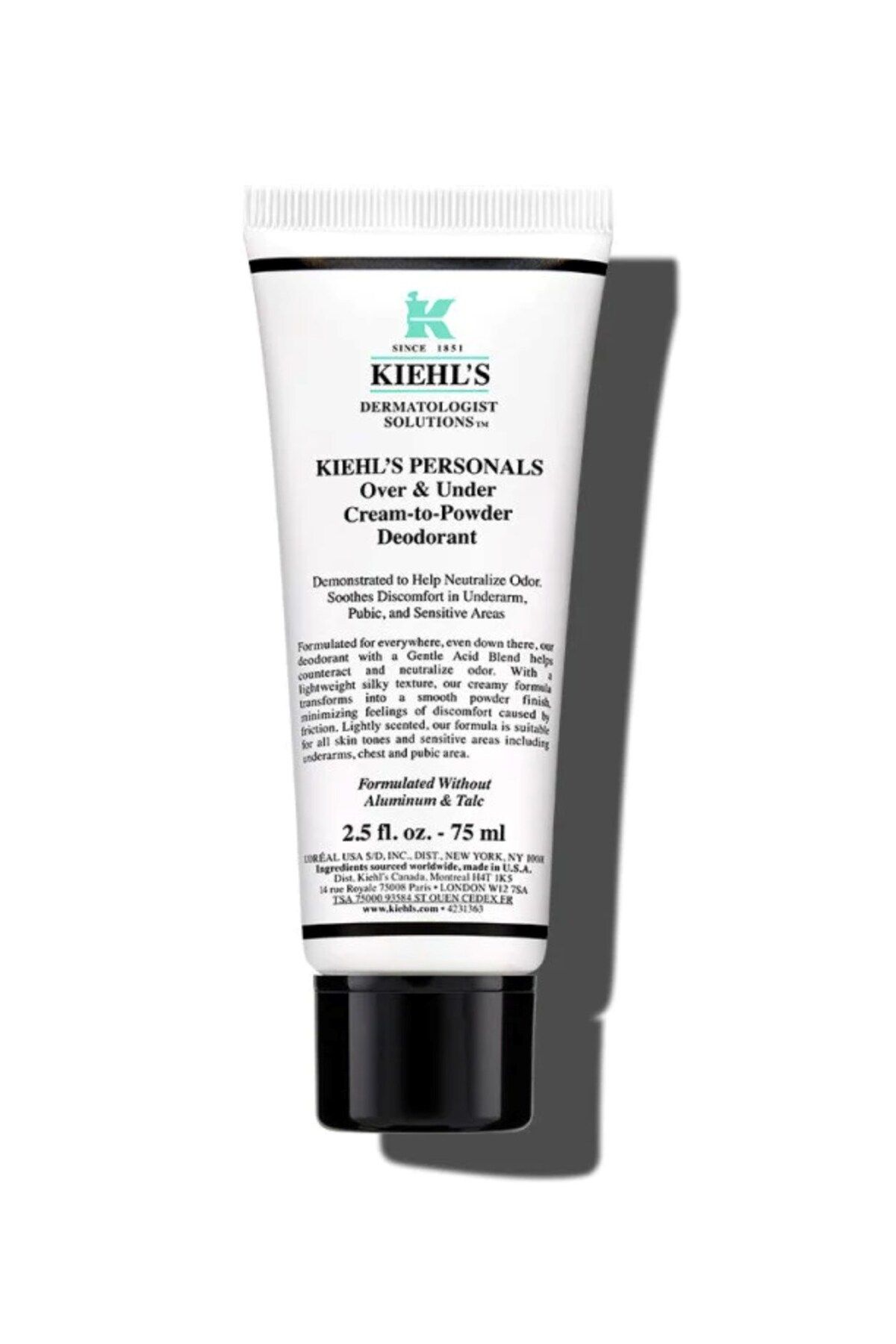 Kiehl's Over & Under Cream-To-Powder Deodorant 75 ml