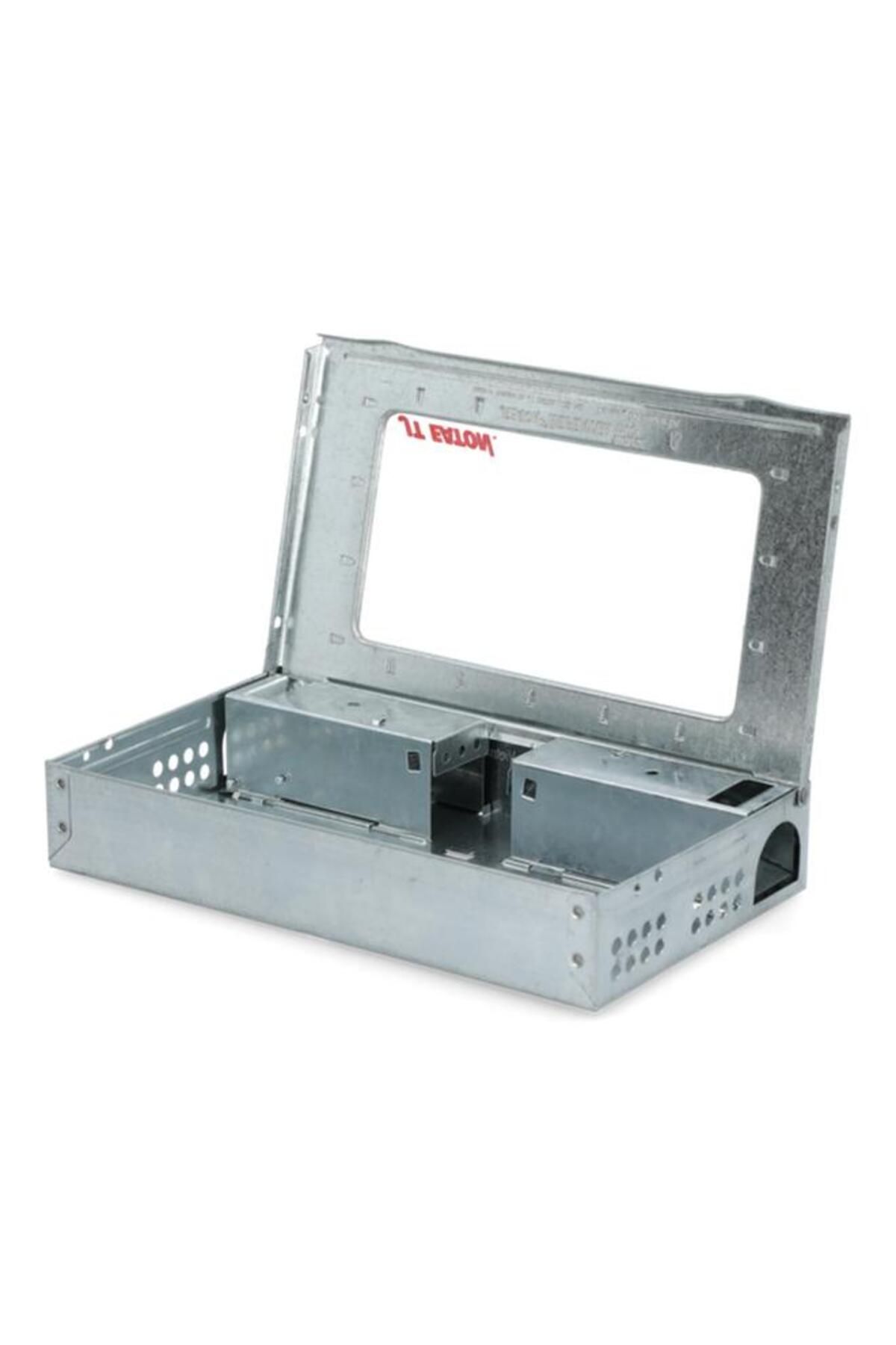Generic-JT Eaton Non-Jamming Repeater Multiple Catch Steel Mouse Trap with Window Silver and Clear 4