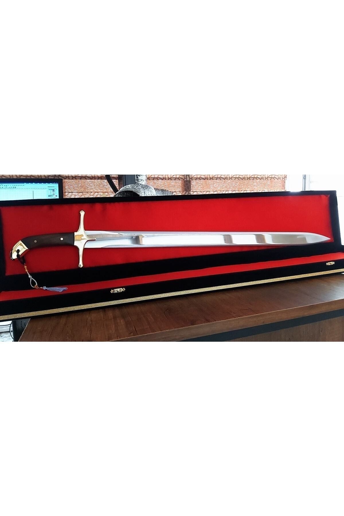 DEKORANLA Hz. Muhammed Peygamber Efendimizin Temsili Kılıcı, 100 cm, şık ve anlamlı hediye seçeneği