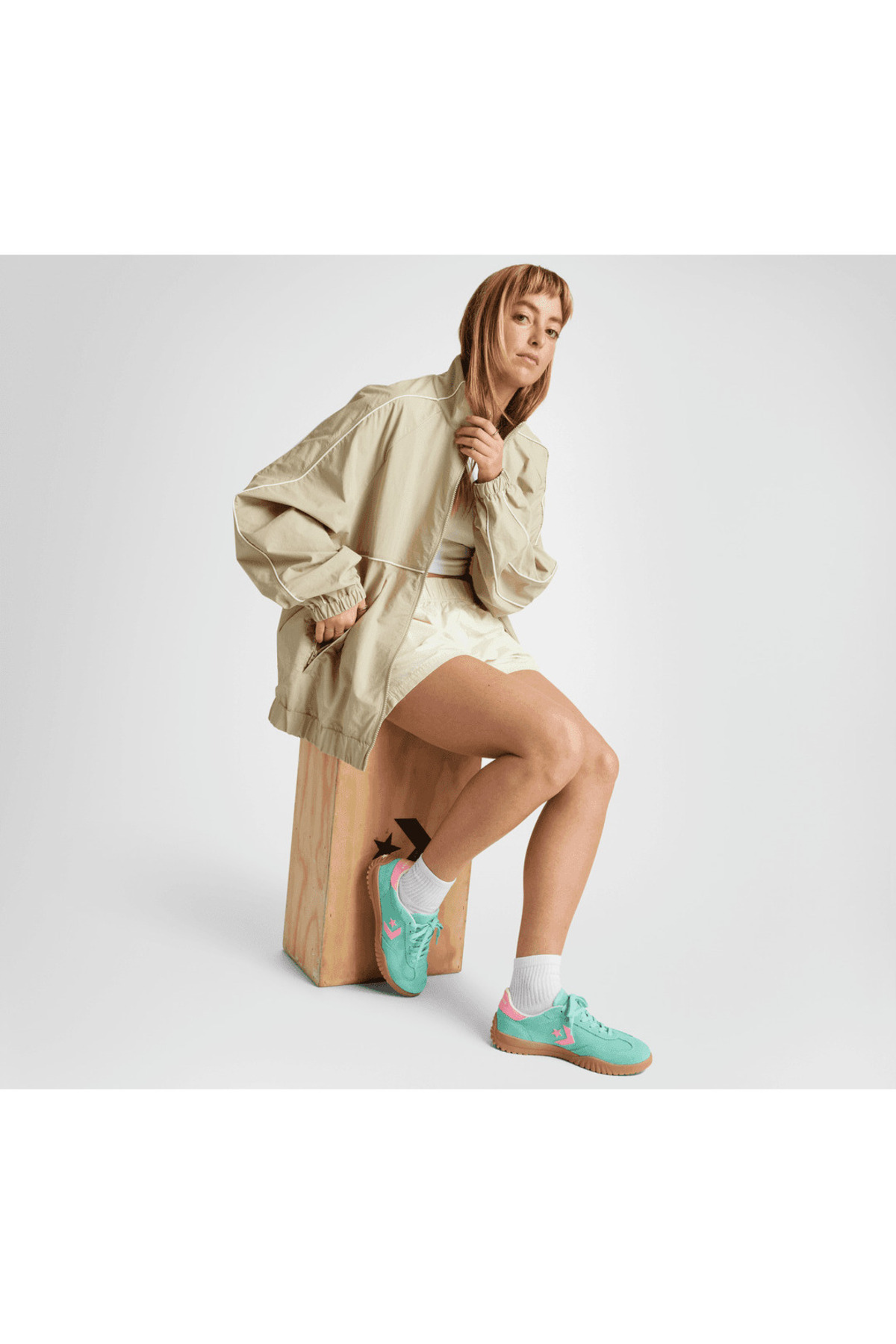 Converse-Tenisky Converse Run Star Trainer Semiš, Zelené, Unisex 9