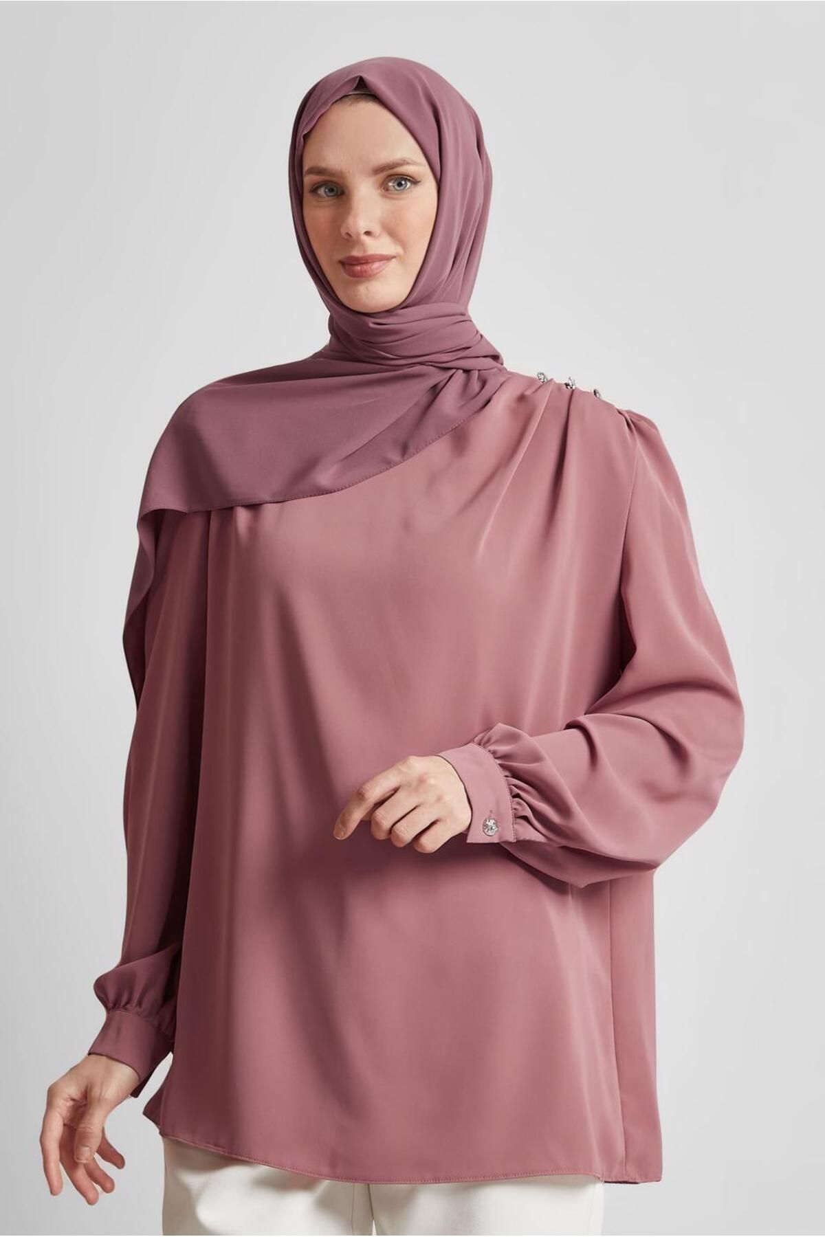Alvina BİSİKLET YAKA BLUZ 45636