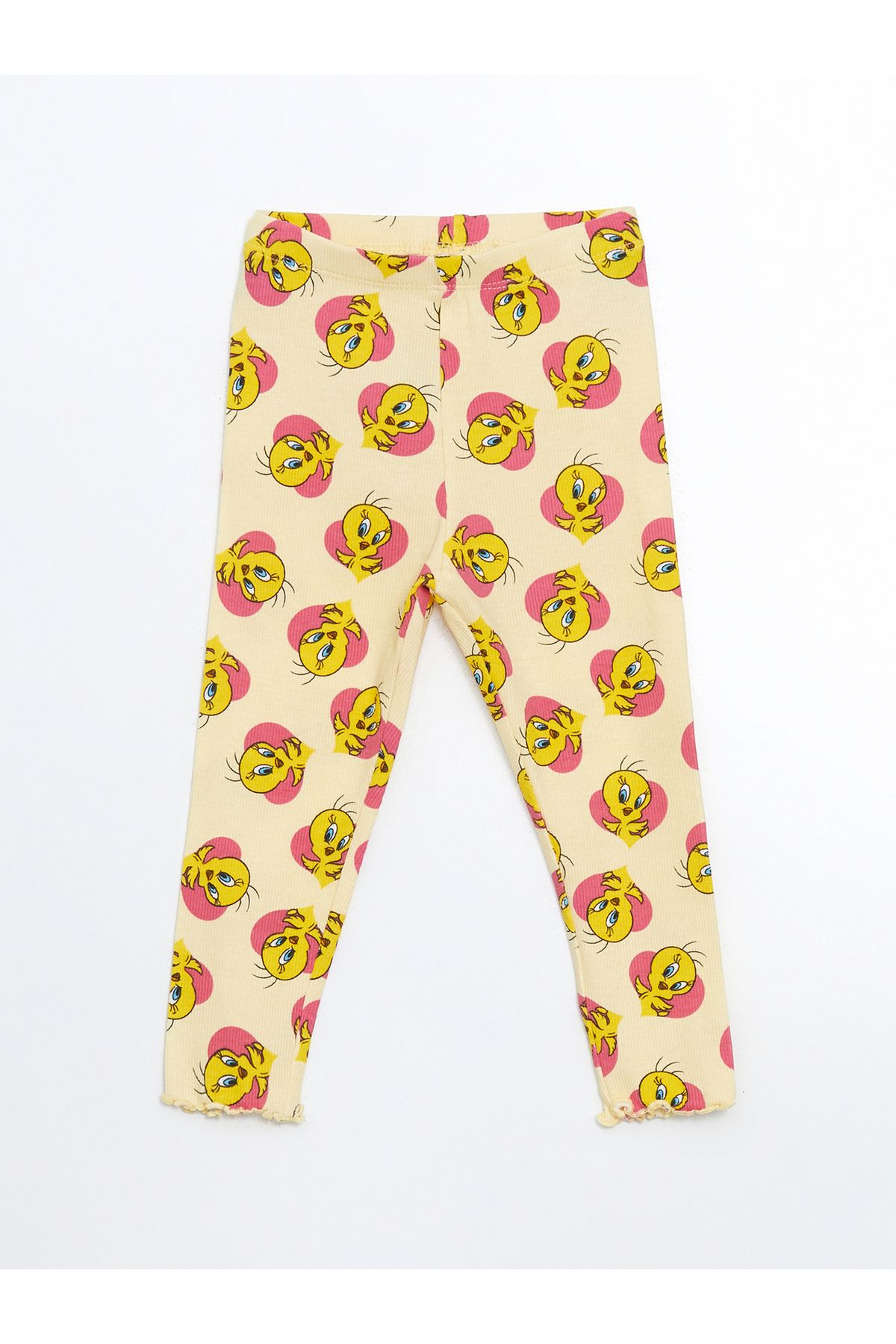 LC Waikiki Beli Lastikli Tweety Baskılı Kız Bebek Pijama Alt