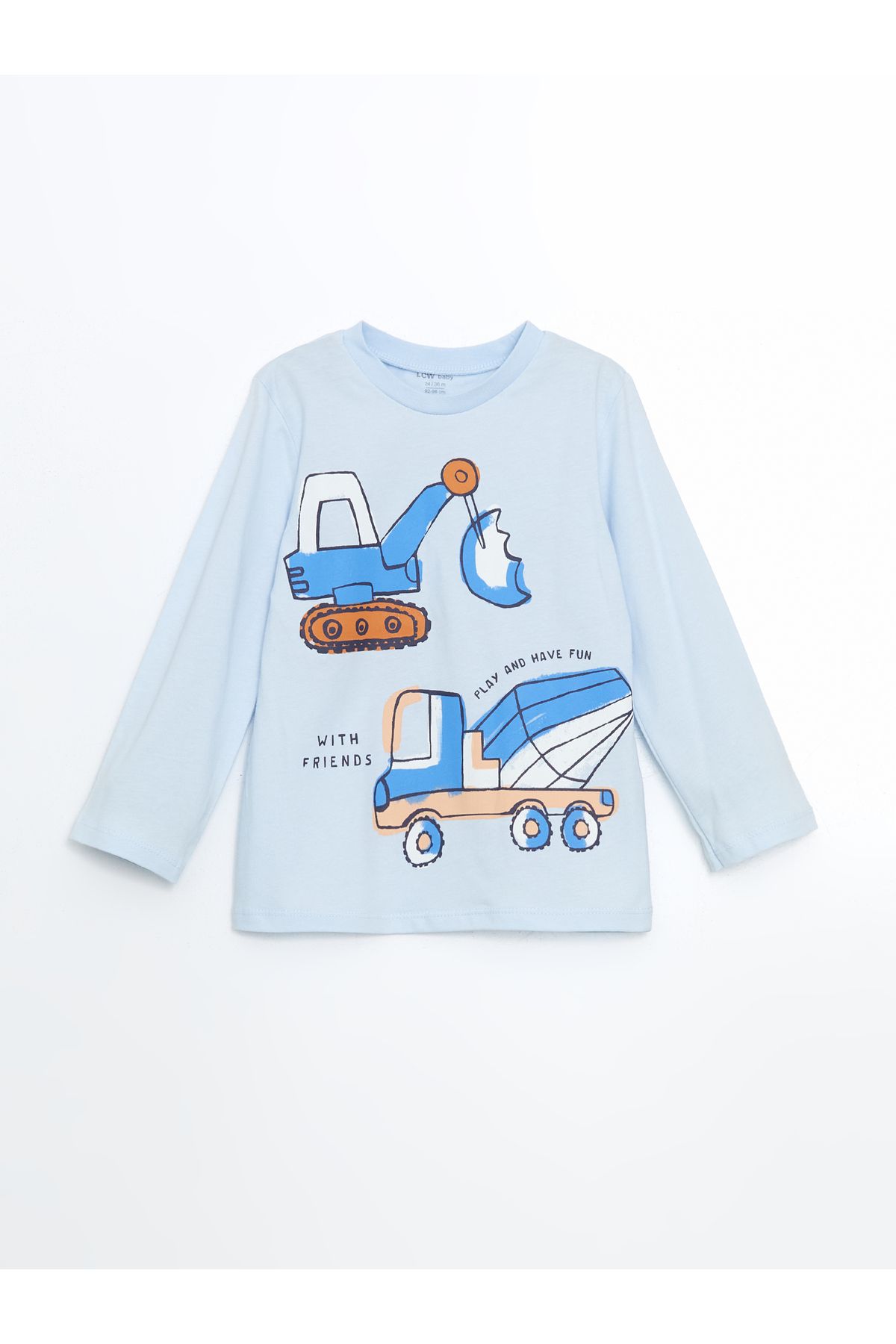 LC Waikiki Baskılı Penye Erkek Bebek Pijama Üst