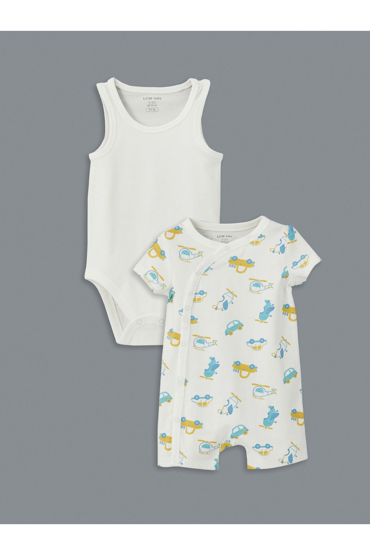 LC Waikiki Erkek Bebek Tulum ve Çıtçıtlı Body 2'li