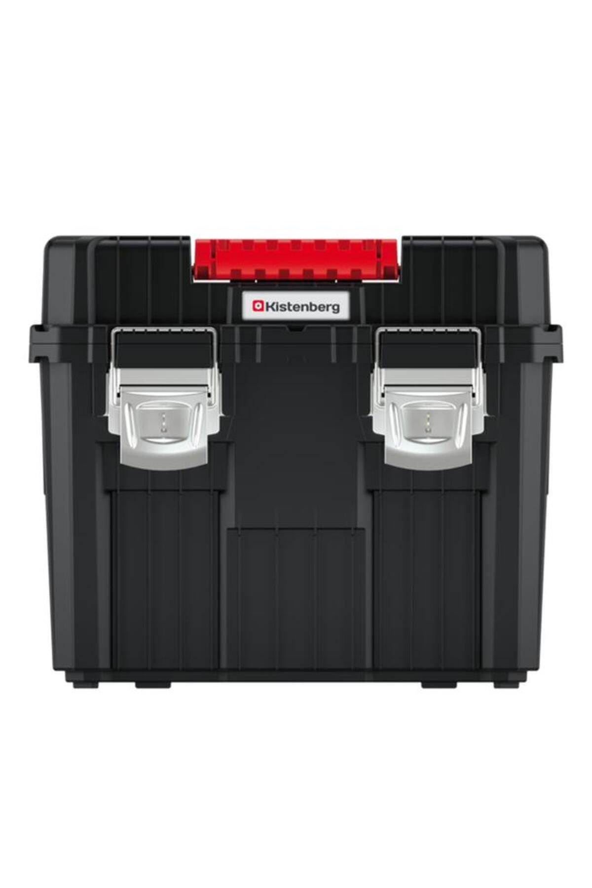 Generic-Kistenberg Heavy Duty Mobile Tool Trolley with Dual Handle Black and Red 4