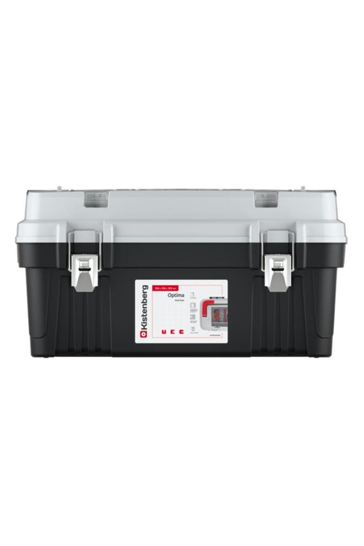 Generic-Kistenberg Optima 60 Durable Tool Box with Removable Separators Black and Grey 6