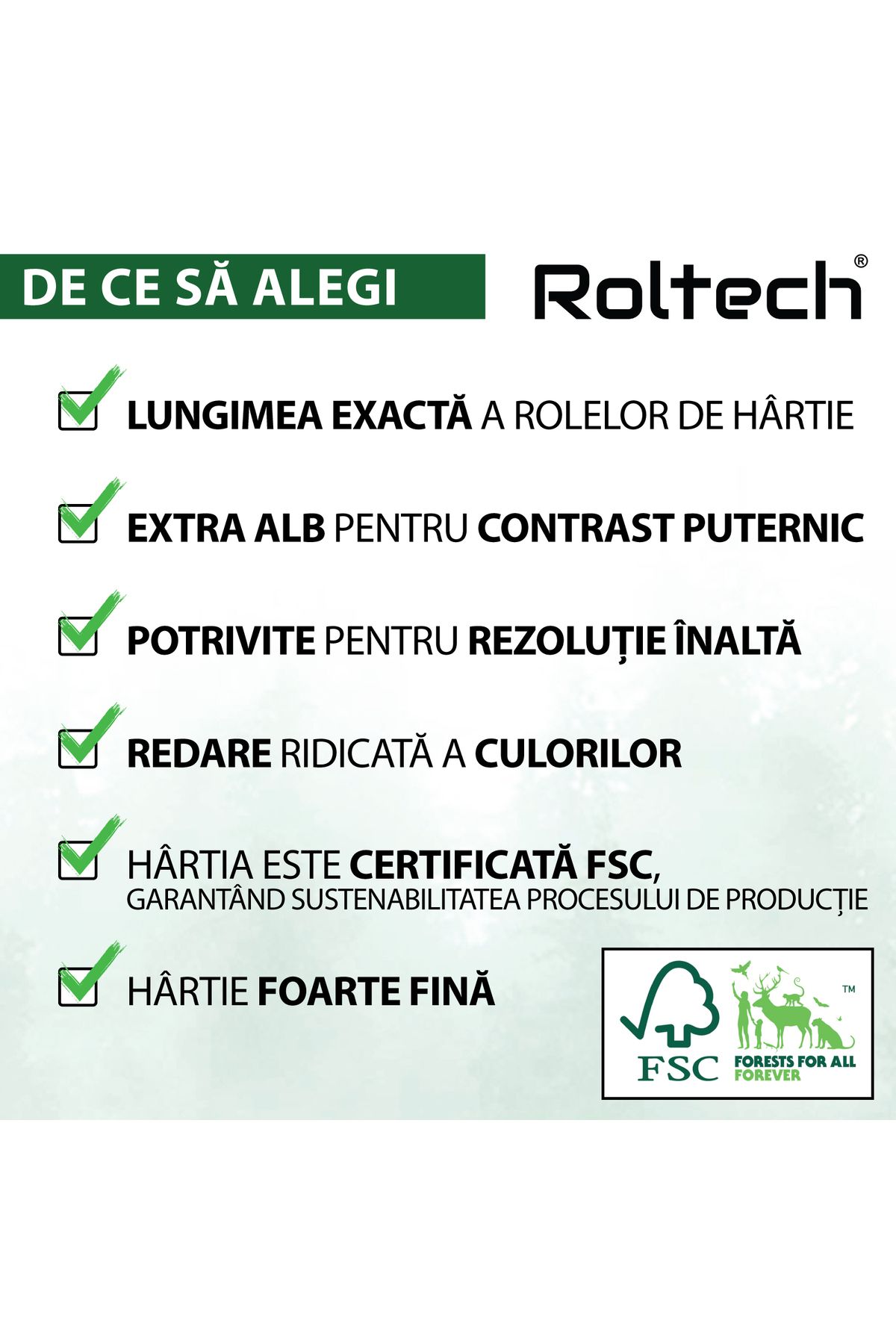 ROLTECH-Plotter Paper Roll A0+ ROLTECH | 914mm x 50m | 80 gr/m² | Plotter paper 3