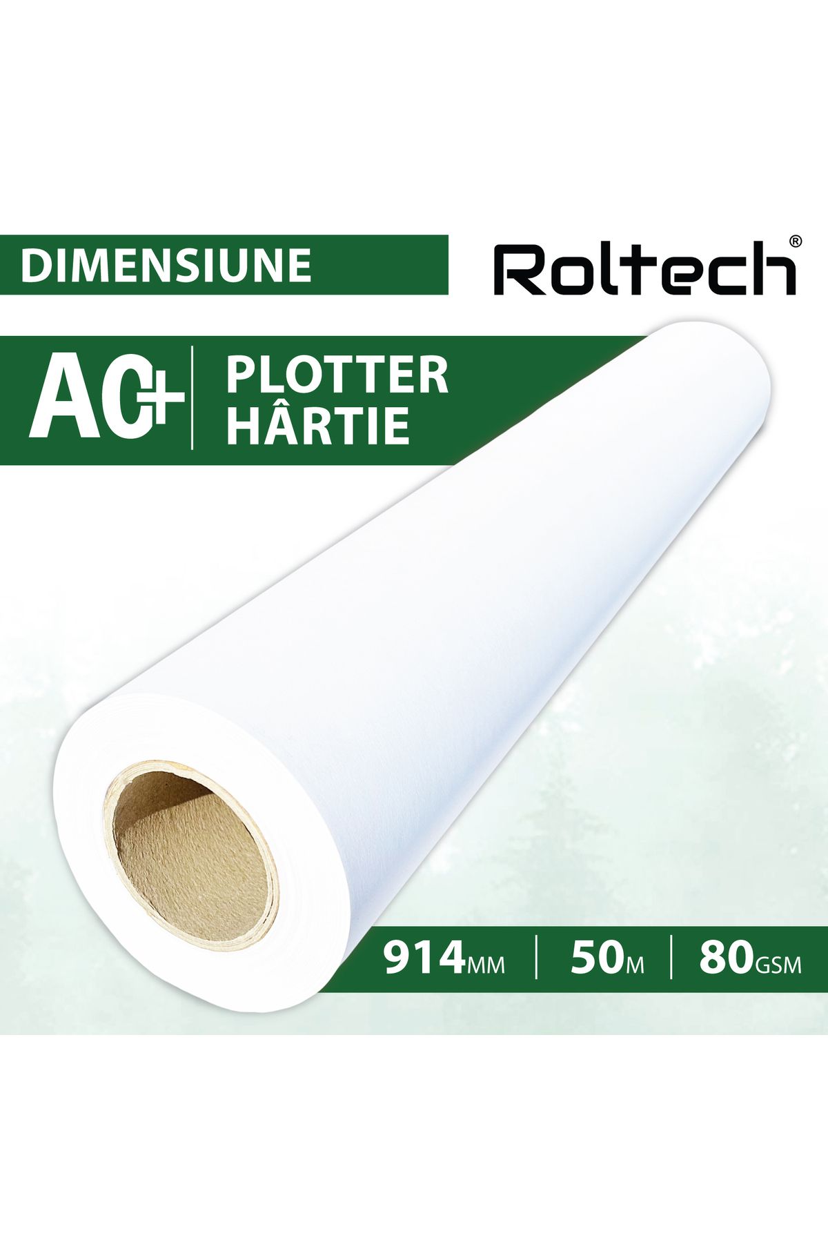 ROLTECH-Plotter Paper Roll A0+ ROLTECH | 914mm x 50m | 80 gr/m² | Plotter paper 2