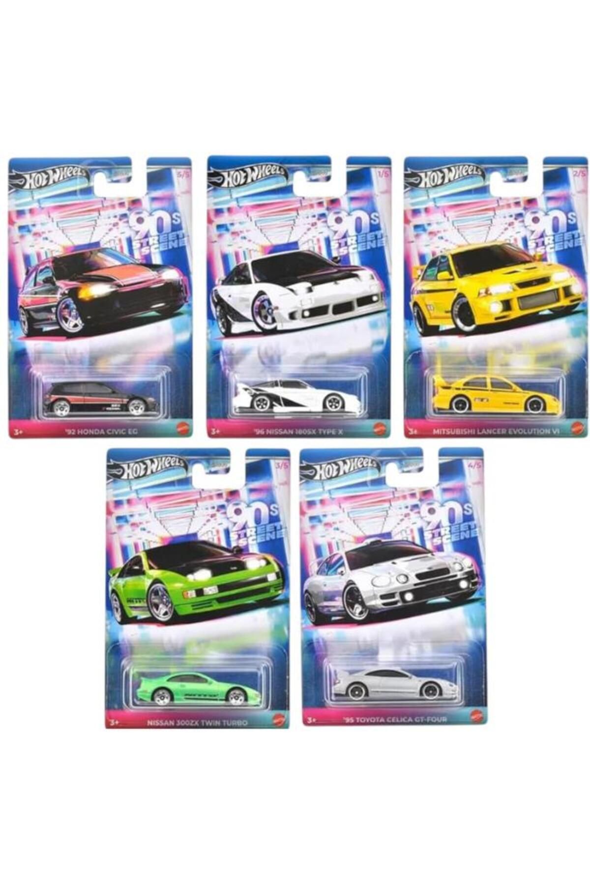 HOT WHEELS 90's Street Scene 5'li Set JDY83