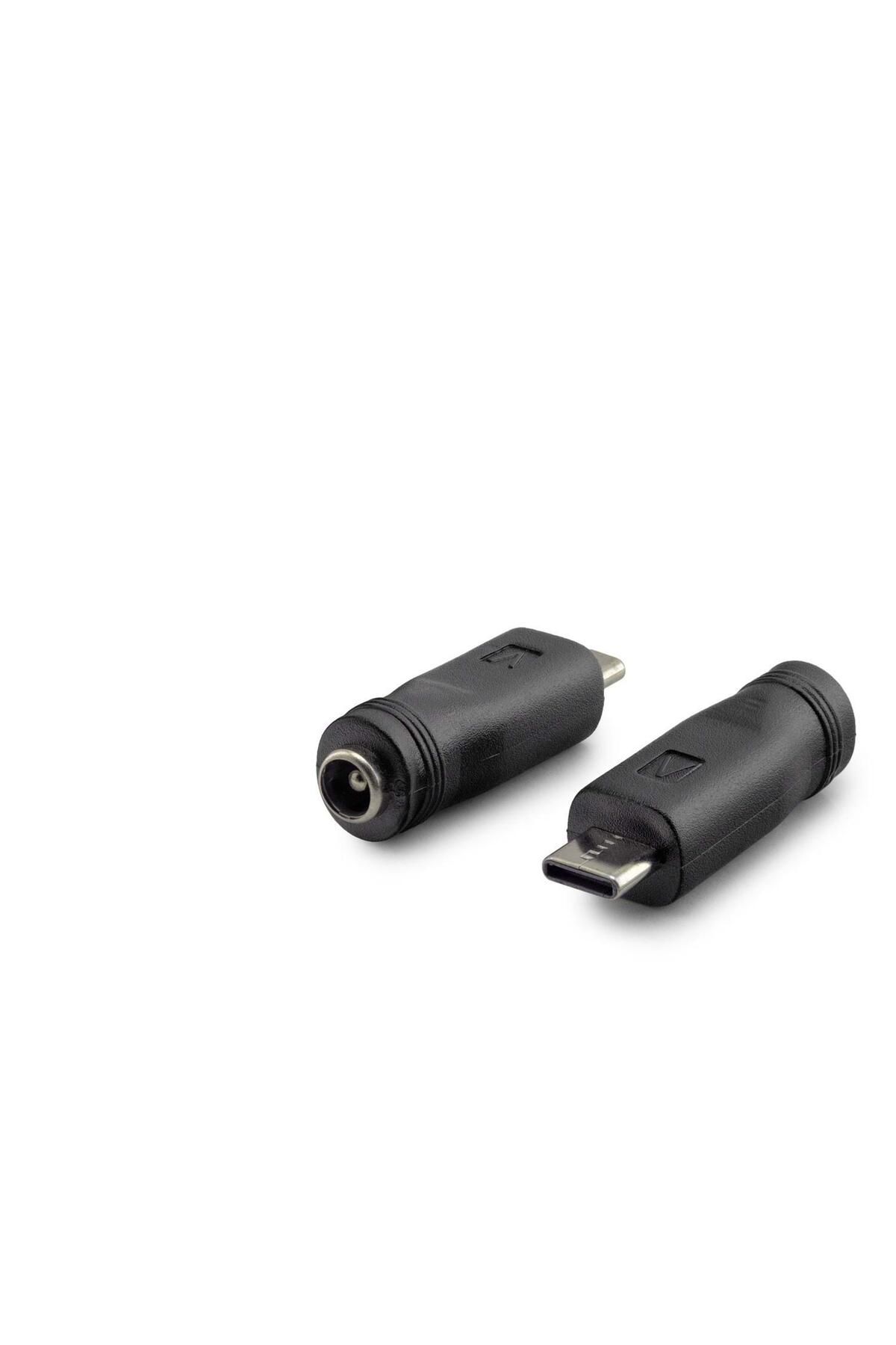 Skygo Notebook Adaptör Ucu Çevirici Type-C (M) To 5.5*2.5 (F) 10Lu Paket Siyah HDX1340