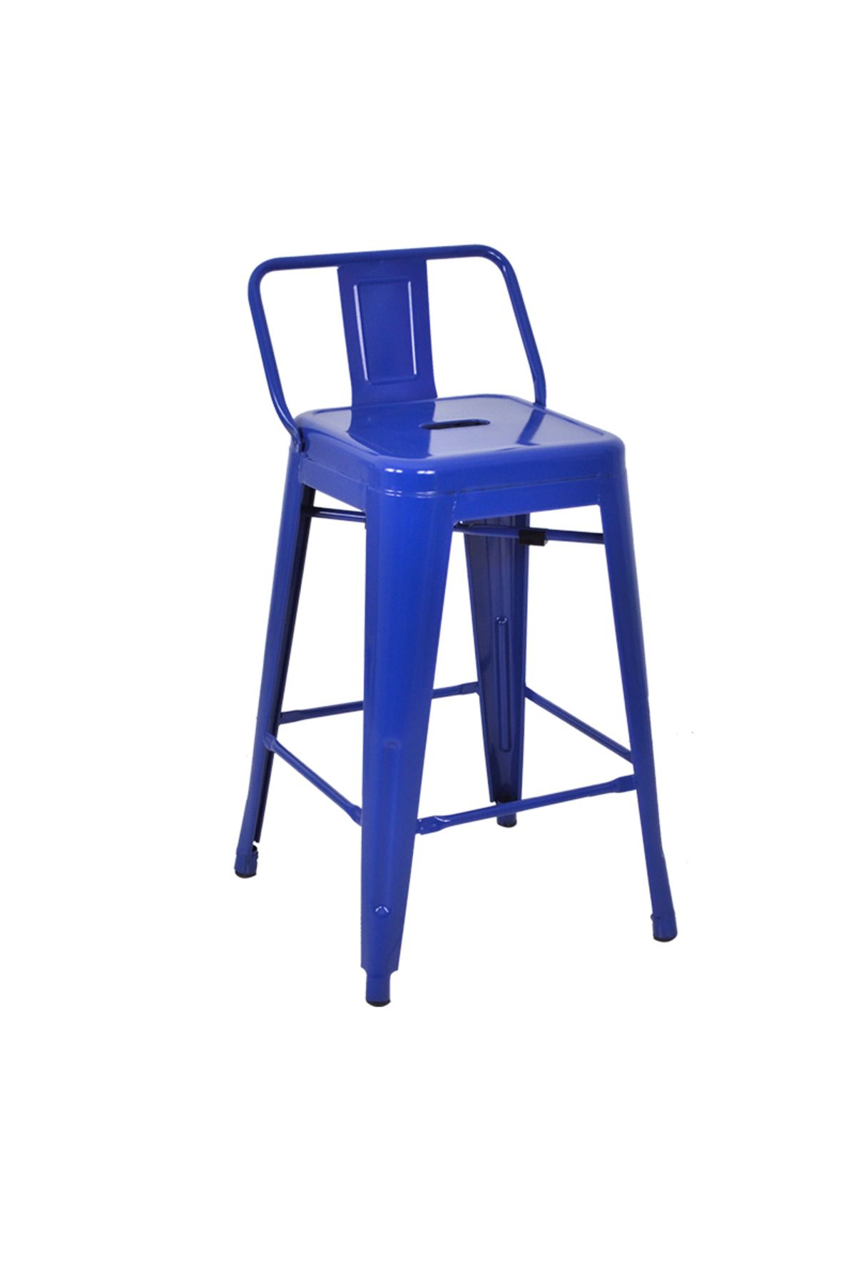ChairLife Tolix Sırtlı Yüksek Metal Tabure