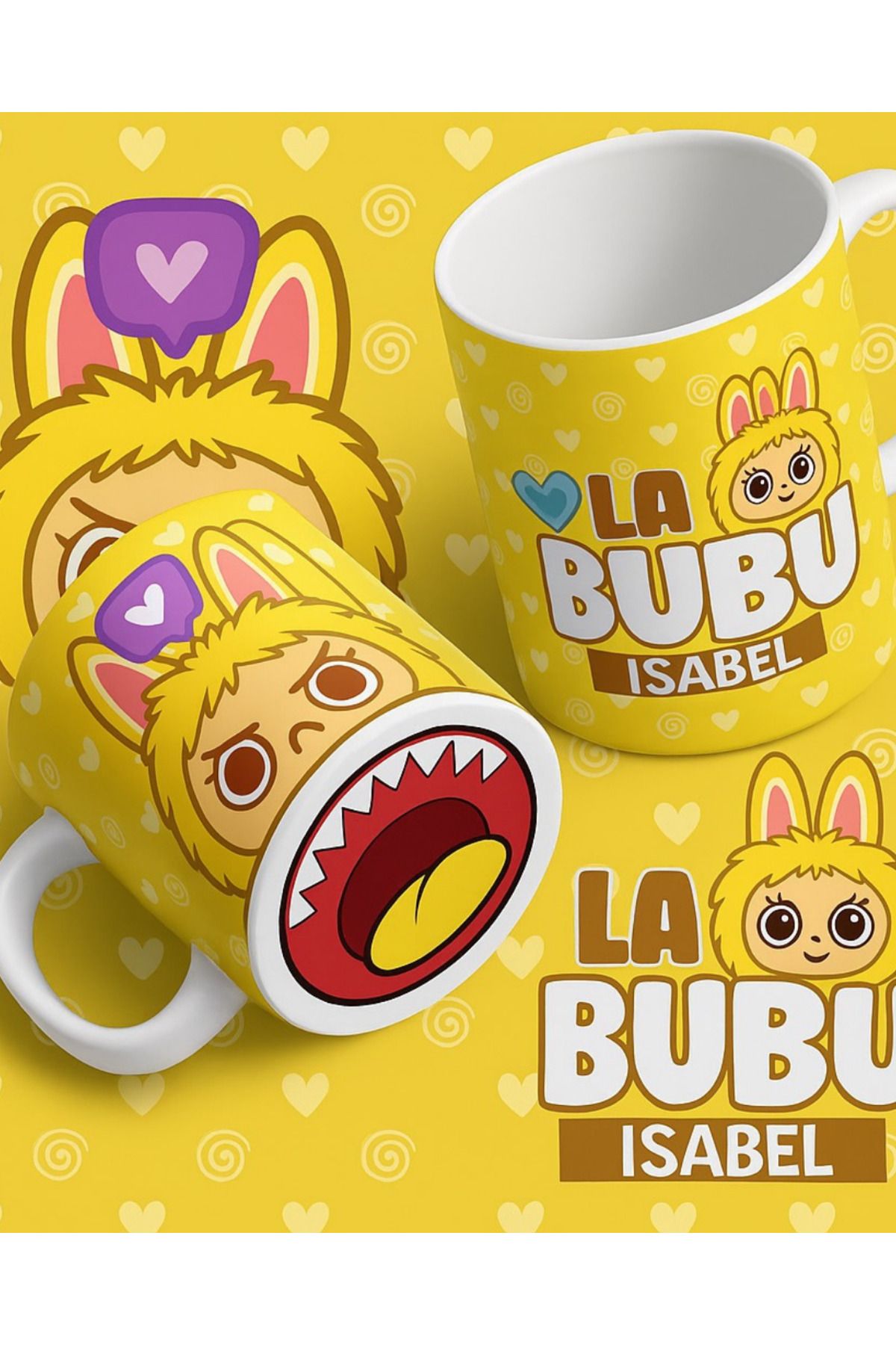 Toum Labubu Full Baskılı Seramik Kupa Bardak