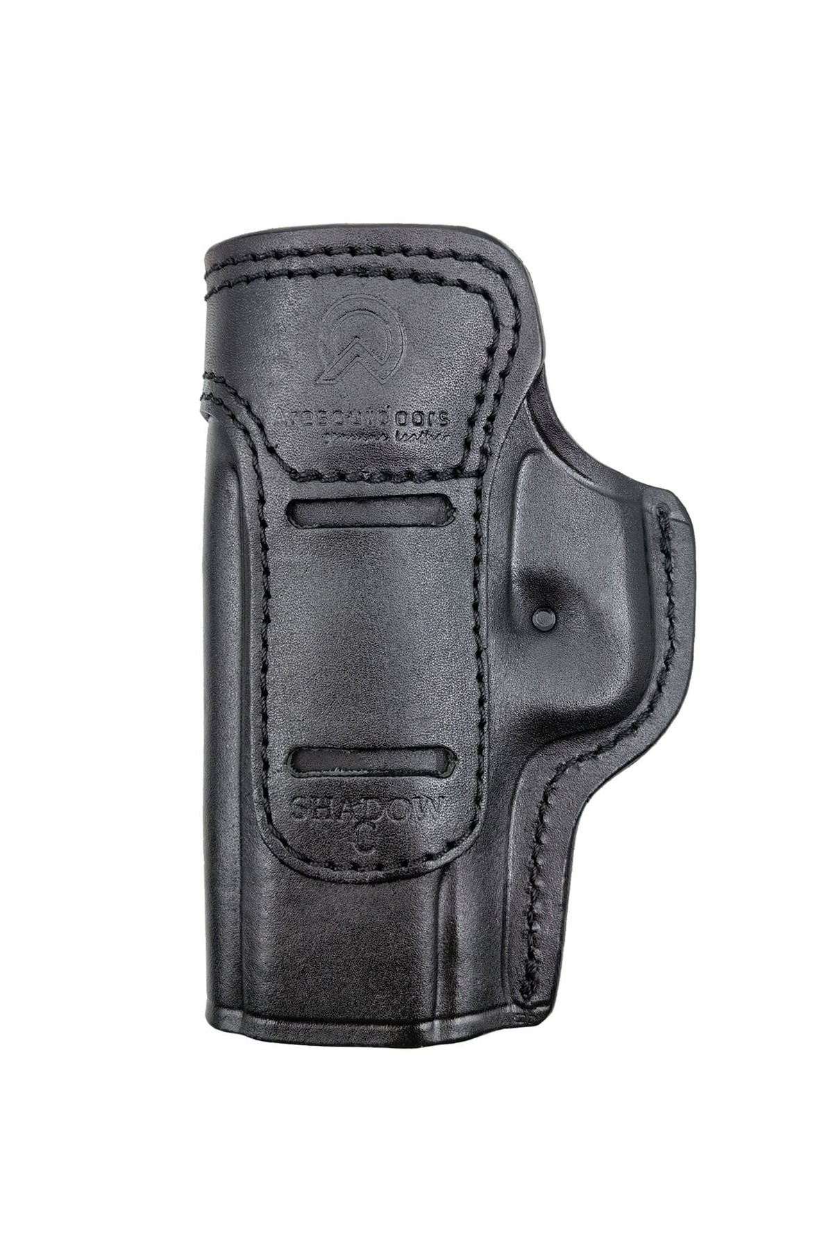 Aresoutdoors CZ Shadow 2 Compact Uyumlu Yönü Sağ-Sol Değişebilir Deri Silah Kılıfı Siyah