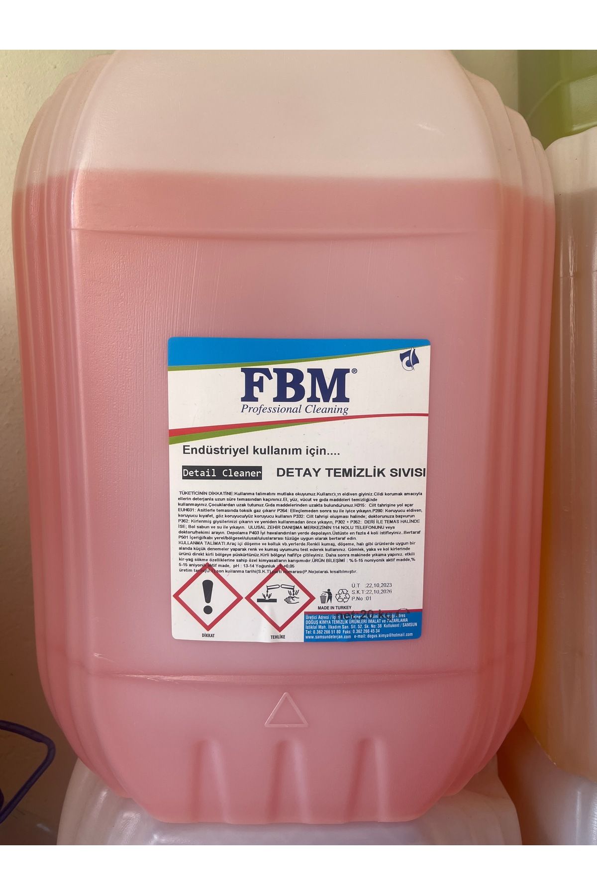 FBM Araç detay temizlik sıvısı 20kg