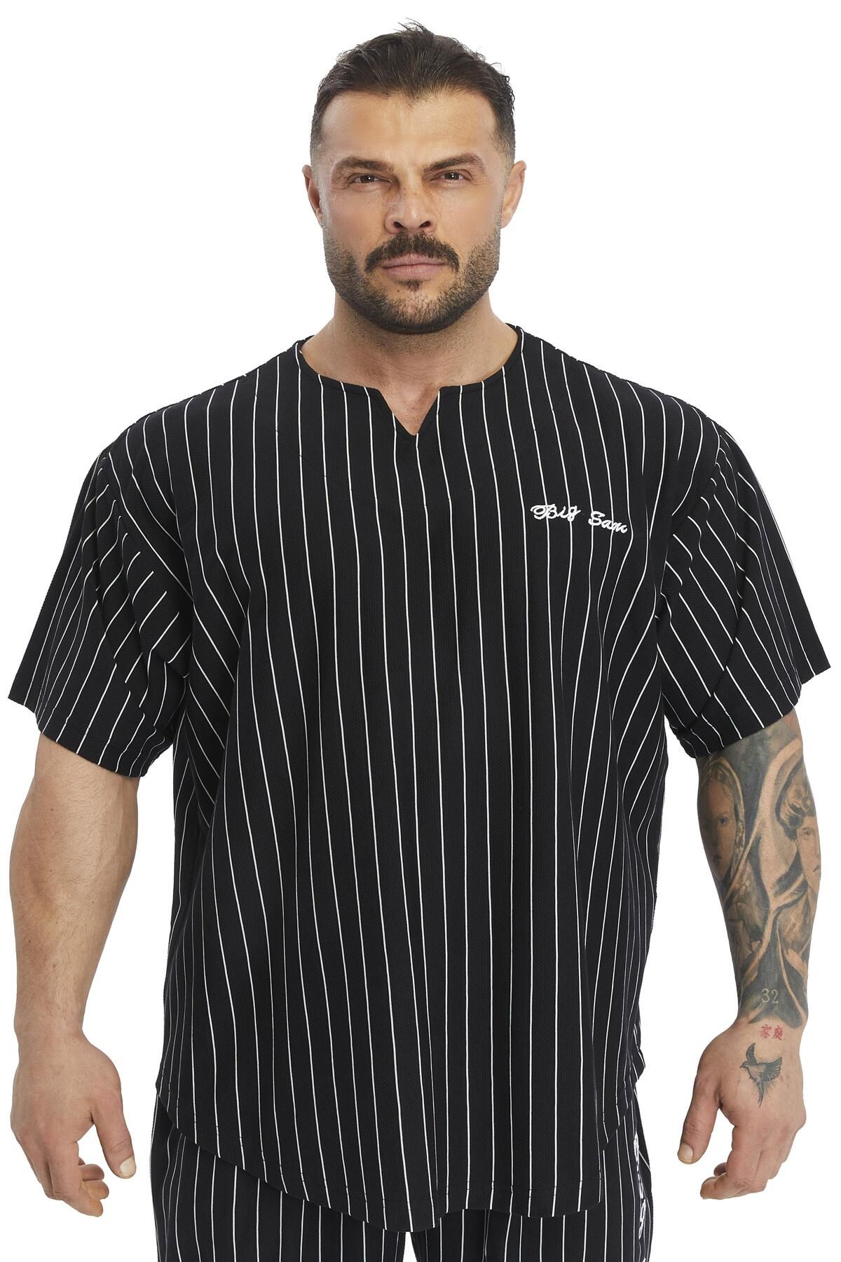 Big Sam Oversize Spor T-shirt Pamuk Rag Top Big Sam 3374