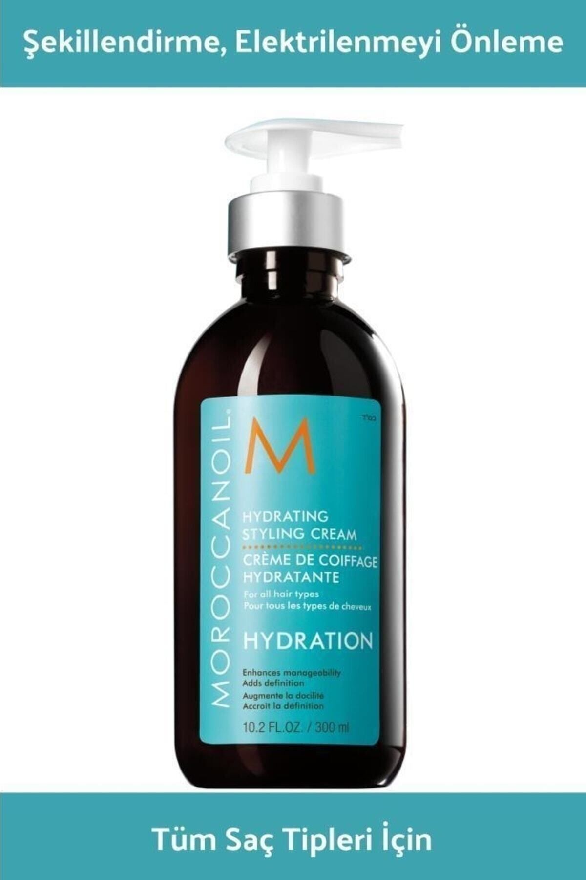 Moroccan oil & beauty Hydrating Durulanmayan Nemlendirici Şekillendirme Kremi 300 Ml.