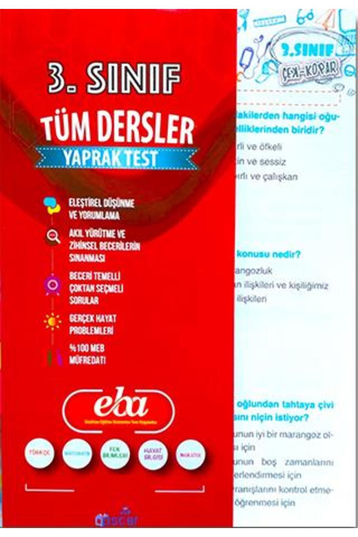 Harika Çocuk Yayınları 3.Sınıf Tüm Dersler Çek Kopart Yaprak Test - Tatil Kitabı Tekrar Seti