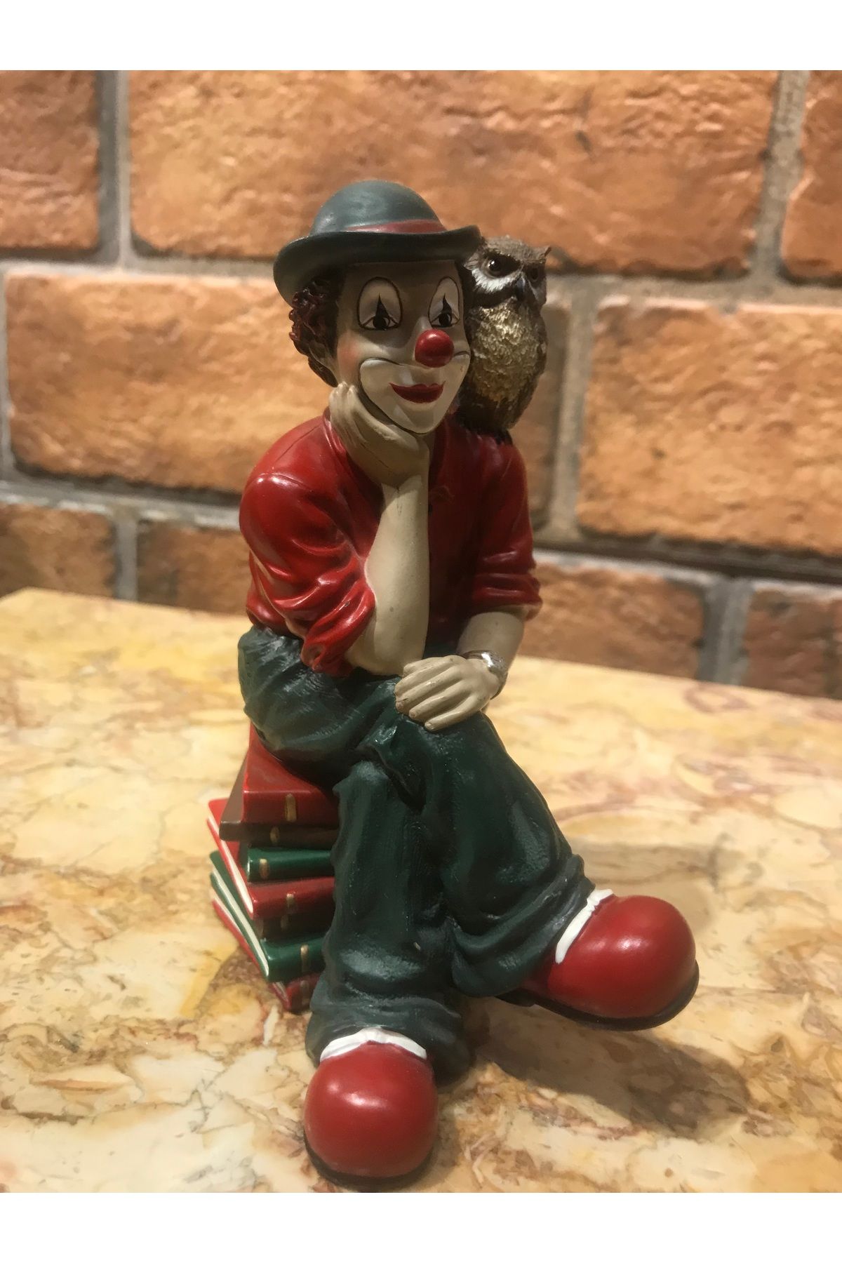 meray antika Gilde Clowns Komedi Koleksiyonu - "Düşünen Palyaço" Biblosu
