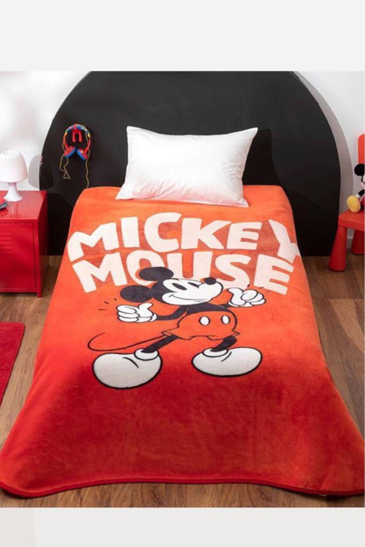 Kristal Mickey Mouse Lisanslı Tek Kişilik Battaniye