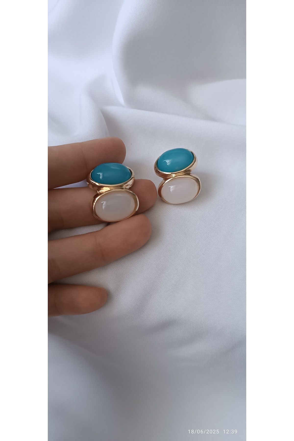 ARİ TAKI Gold tasarım küpe