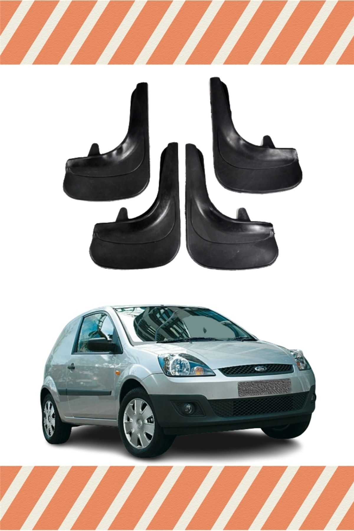 Alpax Ford Fiesta Van 2005 Ve Sonrası 4'lütozluk Çamurluk Paçalık alpax
