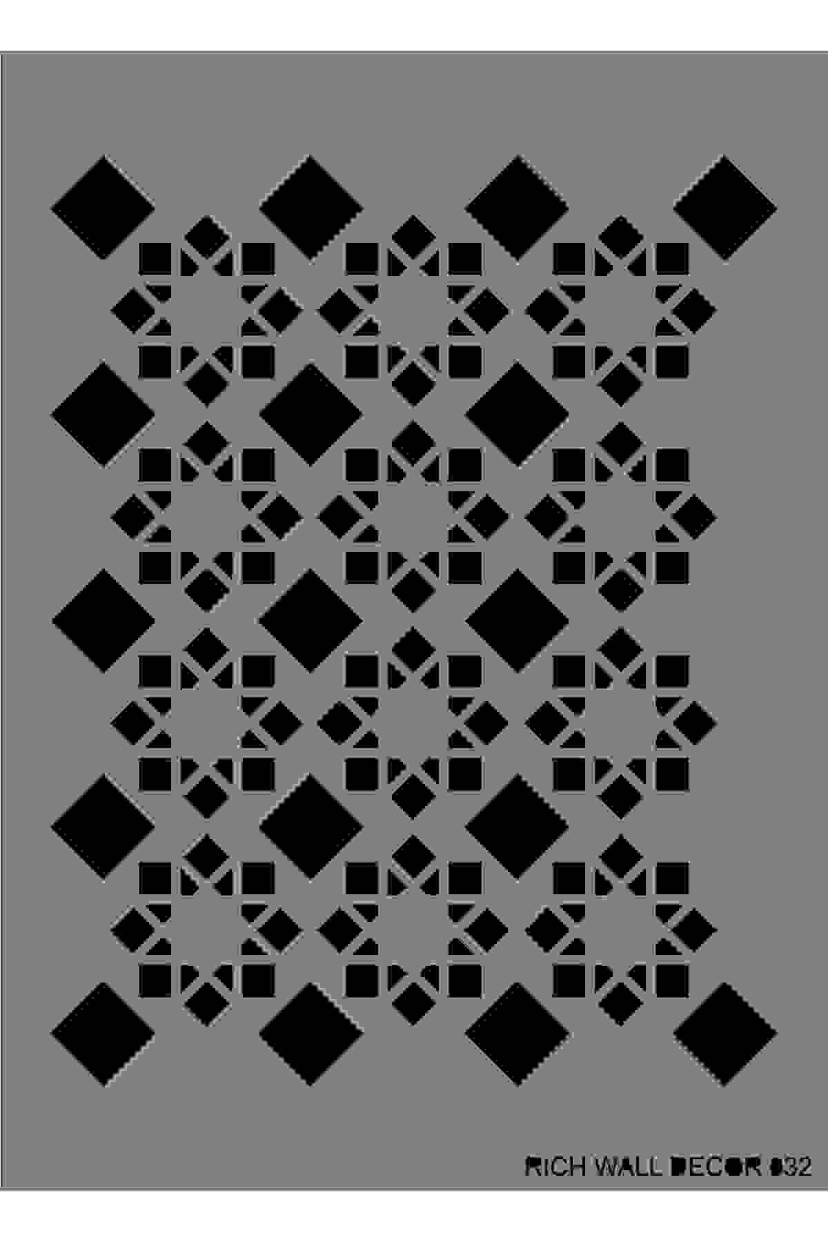 Rich STENCIL WALL DECOR SERİ - 032