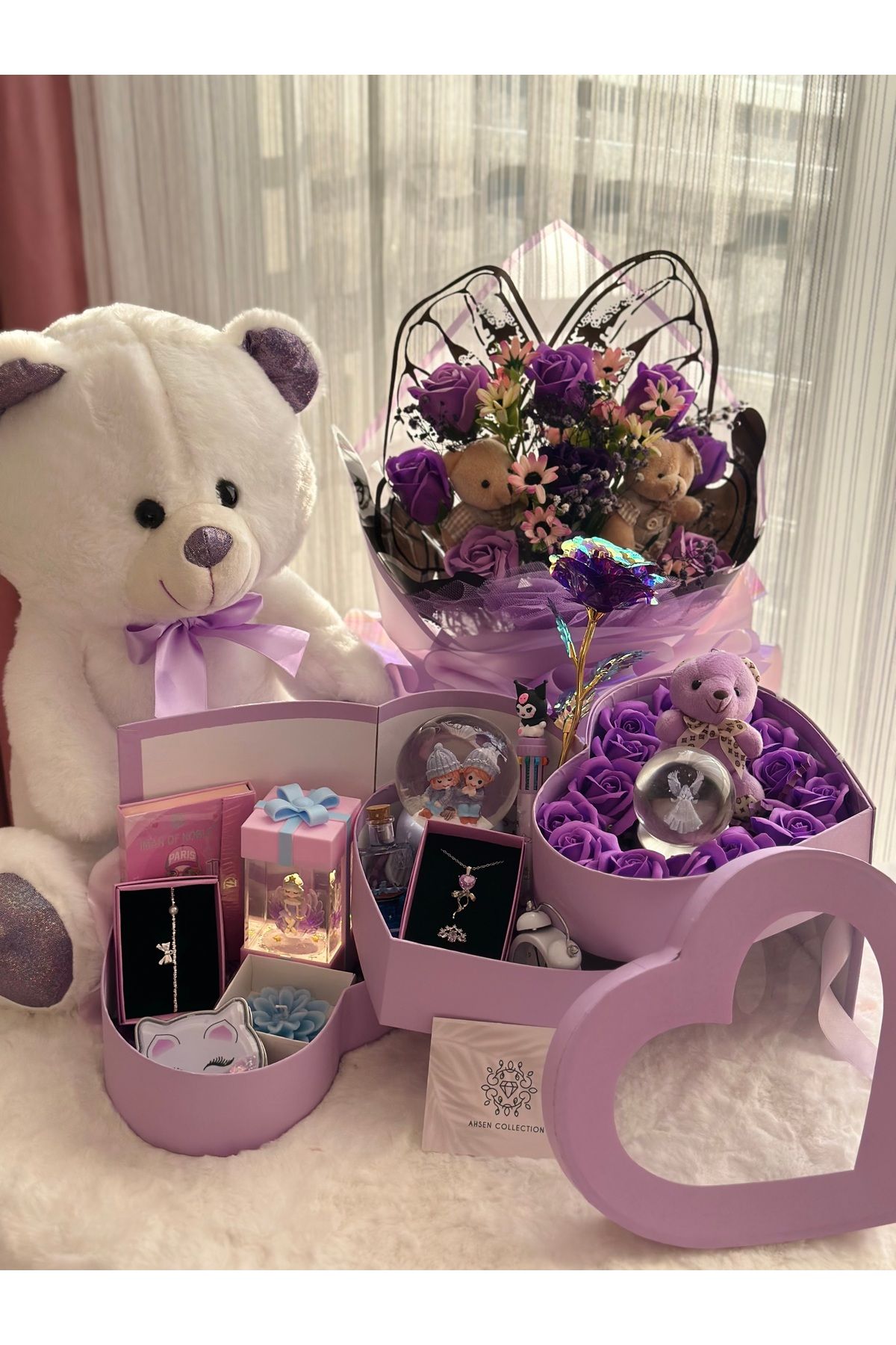 Ahsen Collection Sana aşığım mor love