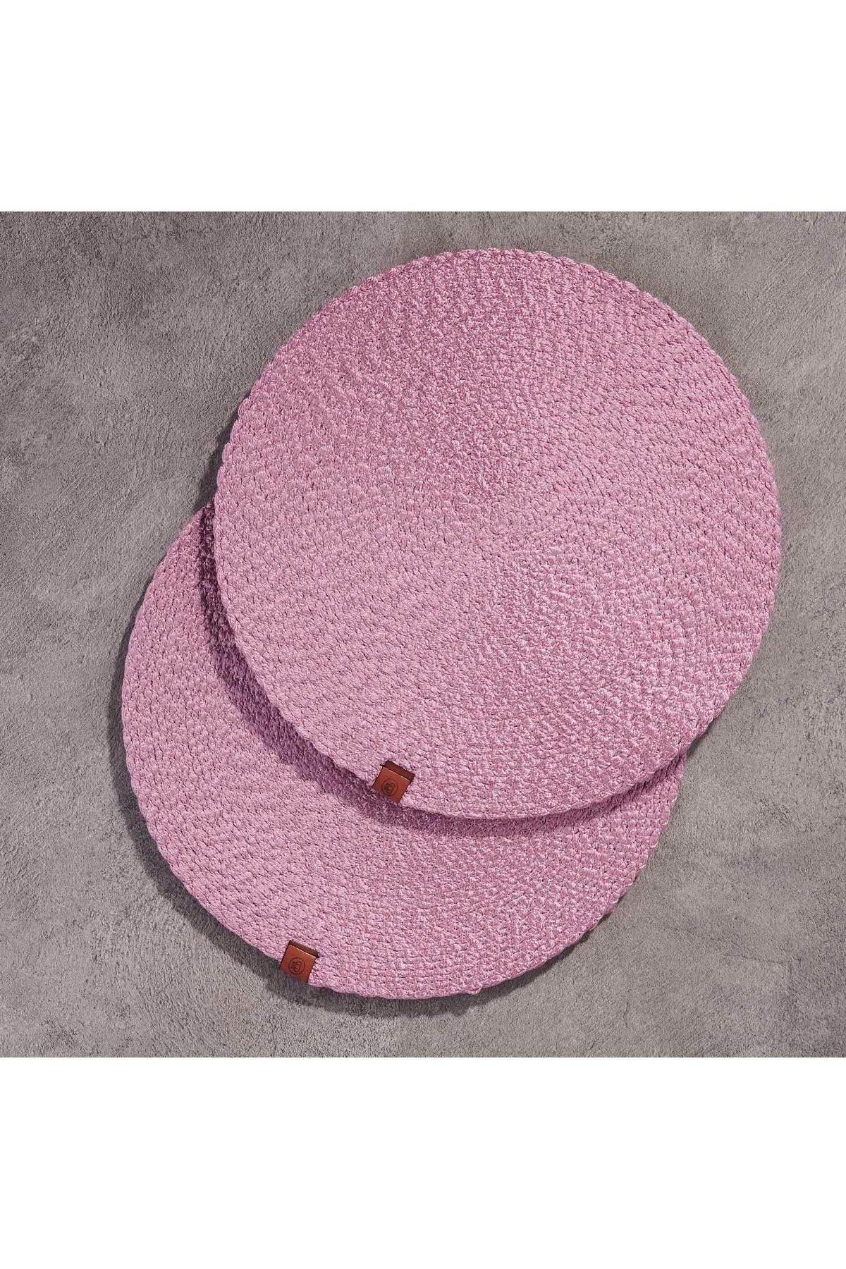 KORKMAZ Natura 2li Masa Servisi Pembe 35x35 cm A8998-3