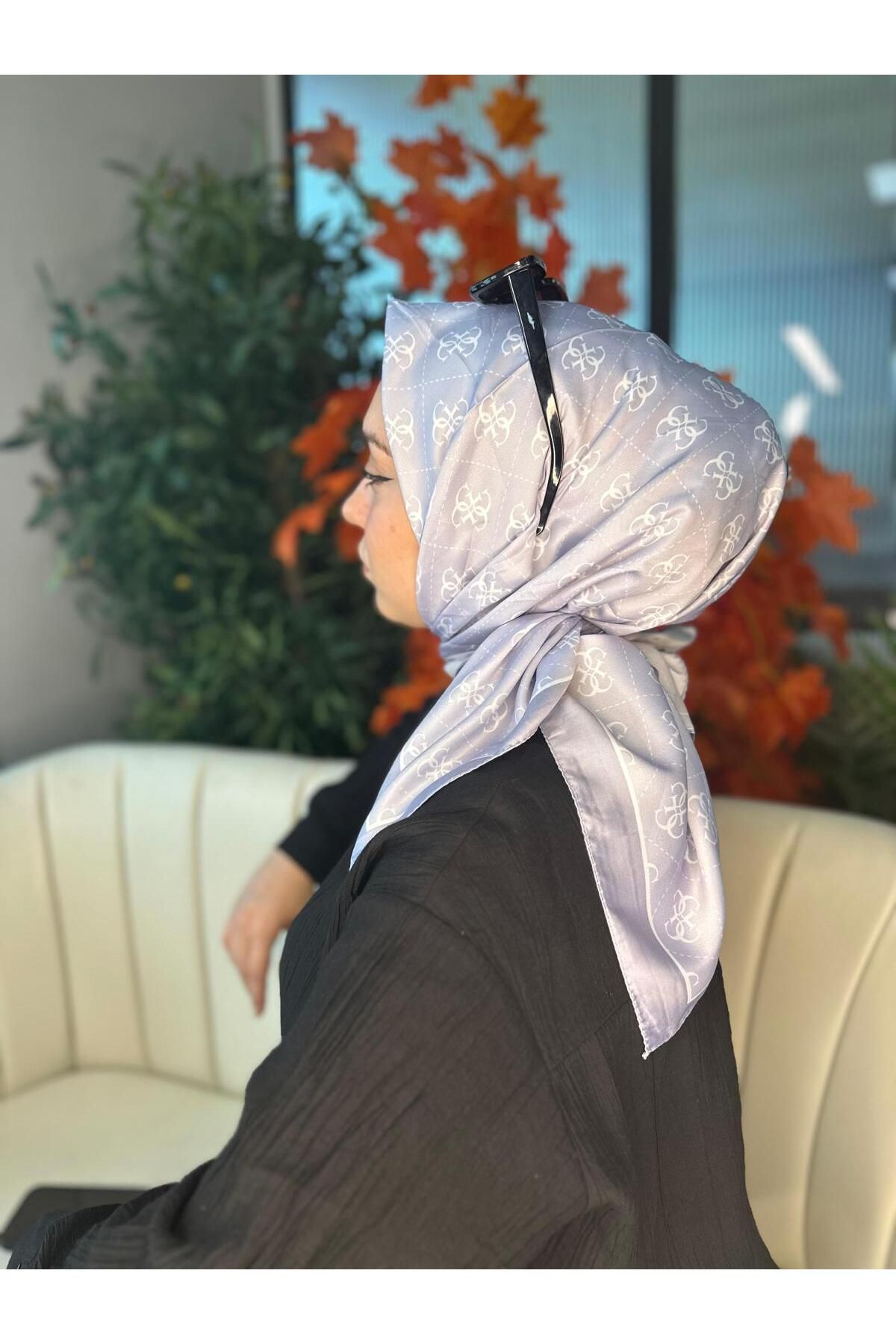Oxygen Scarfs Desenli Vual İpek Eşarp-6204527
