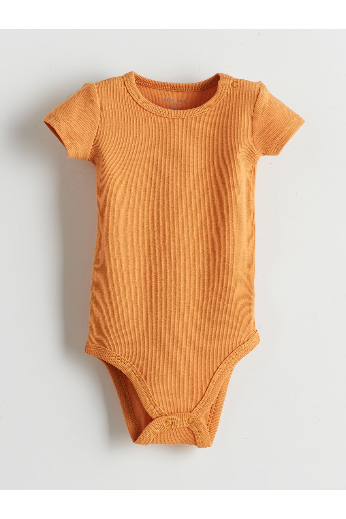LC Waikiki Bisiklet Yaka Basic Erkek Bebek Çıtçıtlı Bodysuit