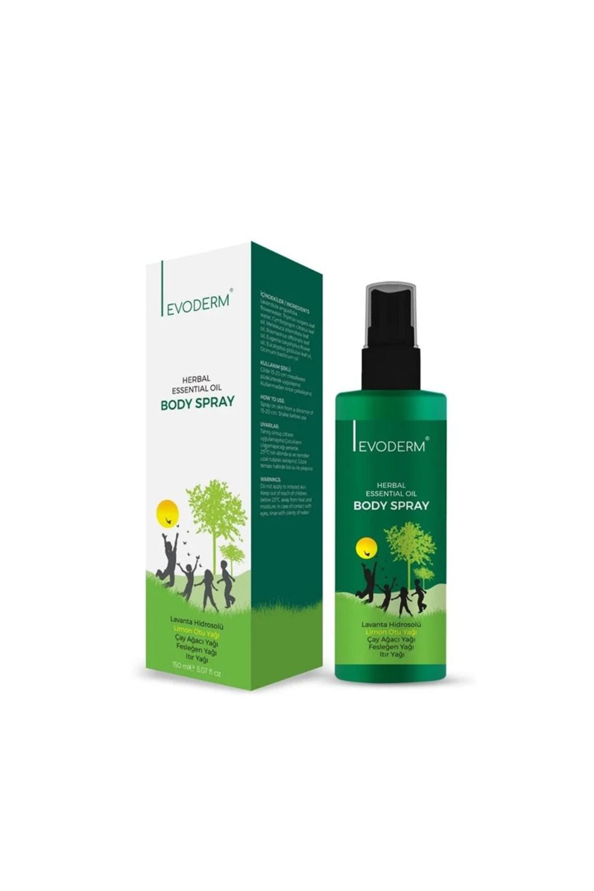 EVODERM Herbal Essential Oil Vücut Spreyi