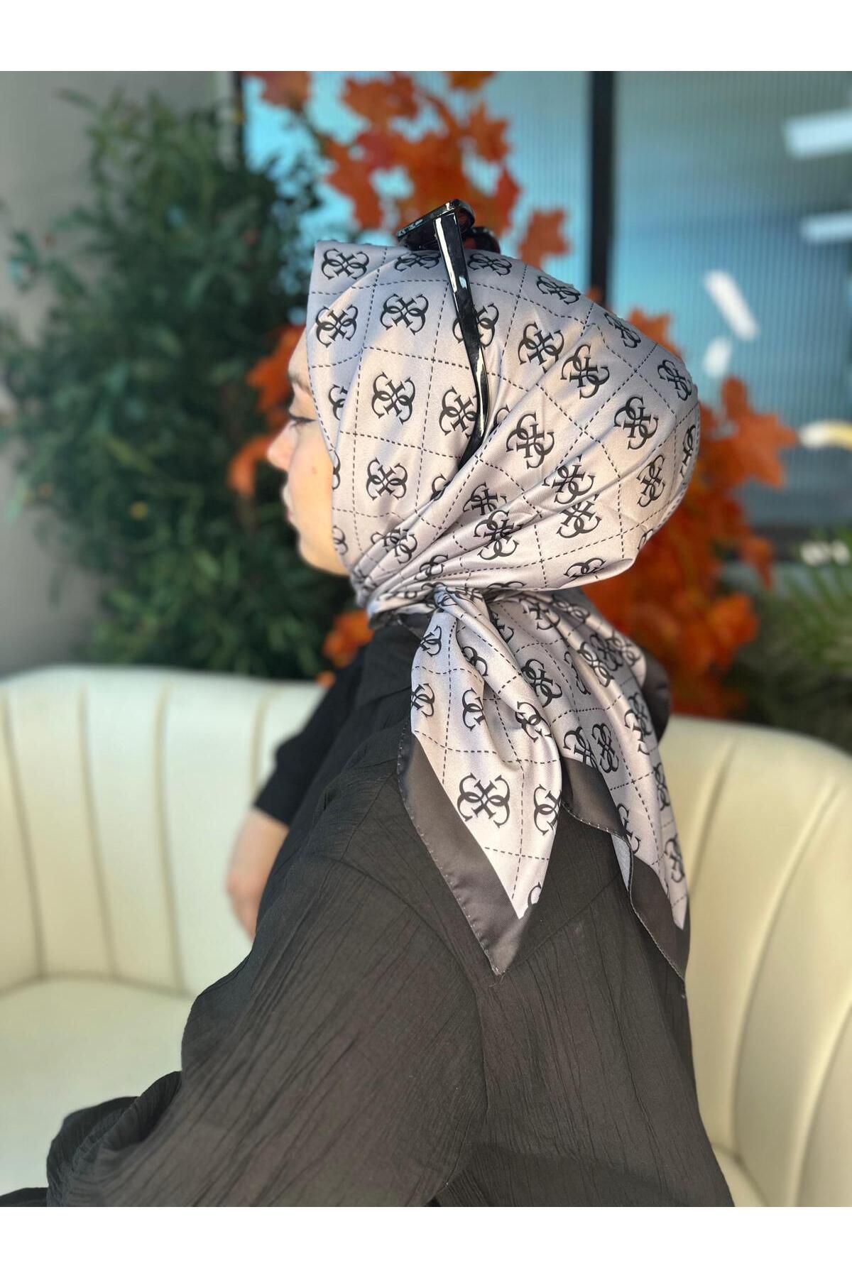 Oxygen Scarfs Desenli Vual İpek Eşarp-6204527