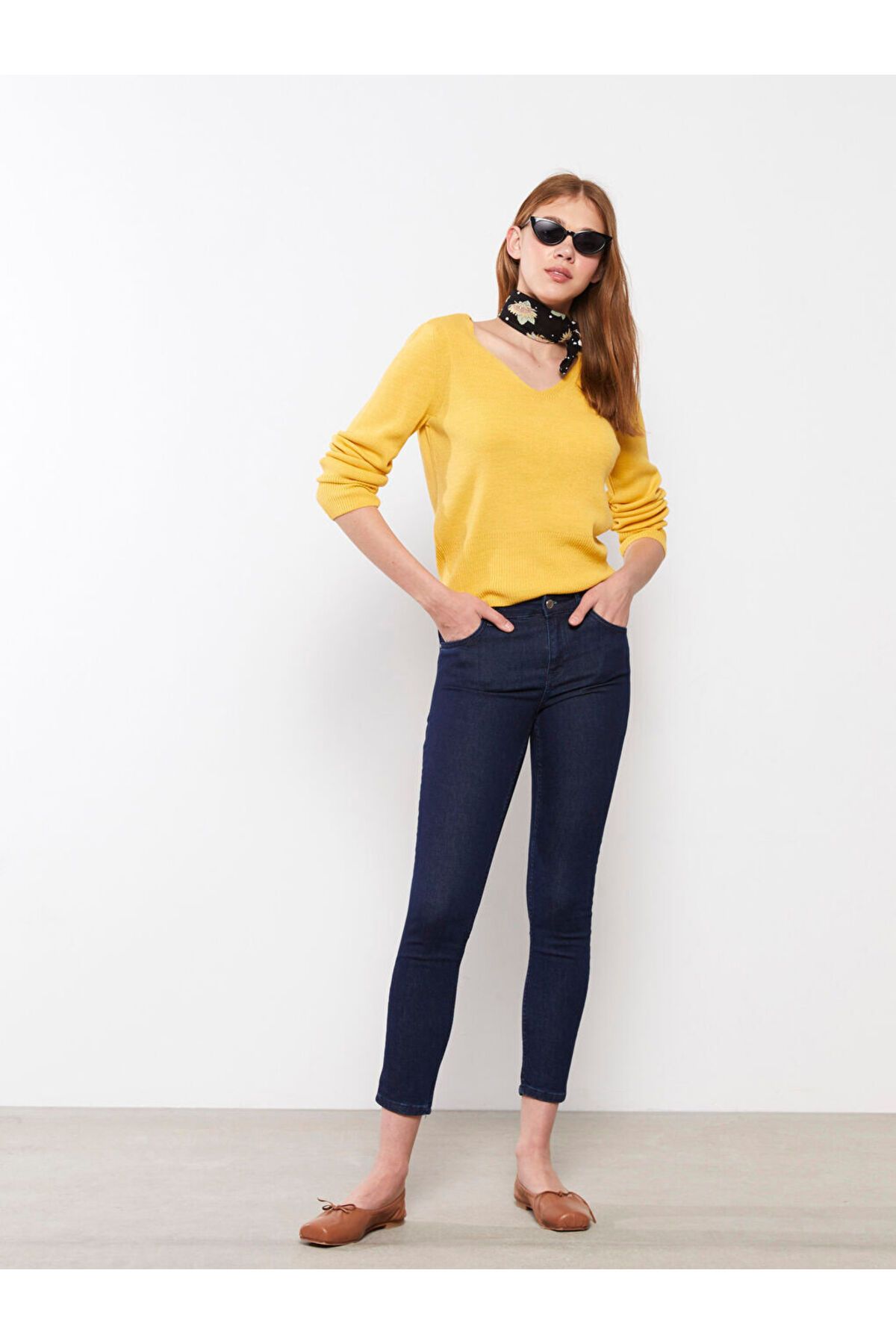 LC Waikiki Mercury Skinny Fit Düz Cep Detaylı Kadın Rodeo Jean Pantolon