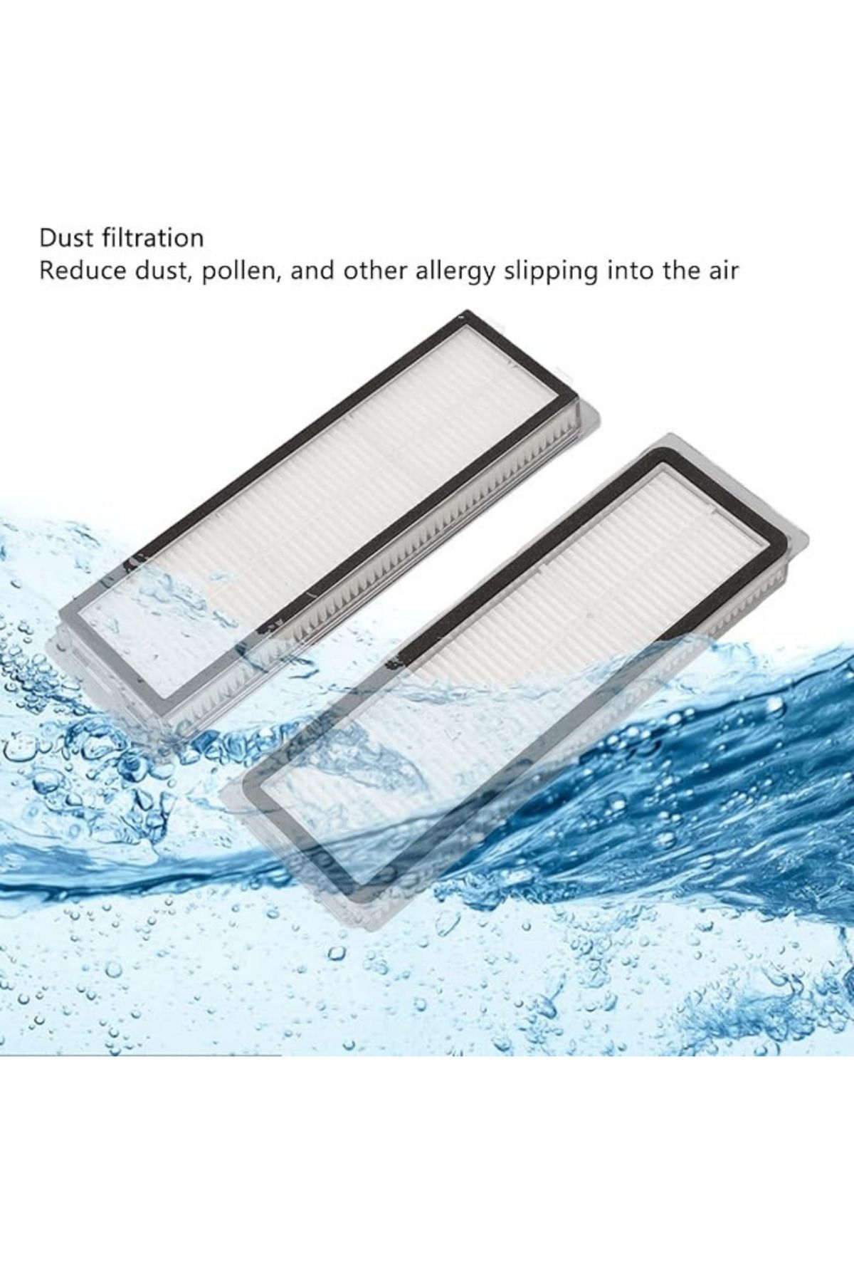 RotRever-Xiaomi Mi Robot Vacuum Mop 2 Ultra and Dreame Bot D10+Plus Compatible Filter, Brush Set-5 Pieces 4