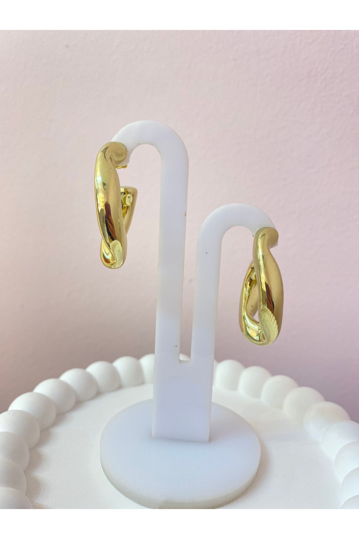 Pretty Çelik gold küpe