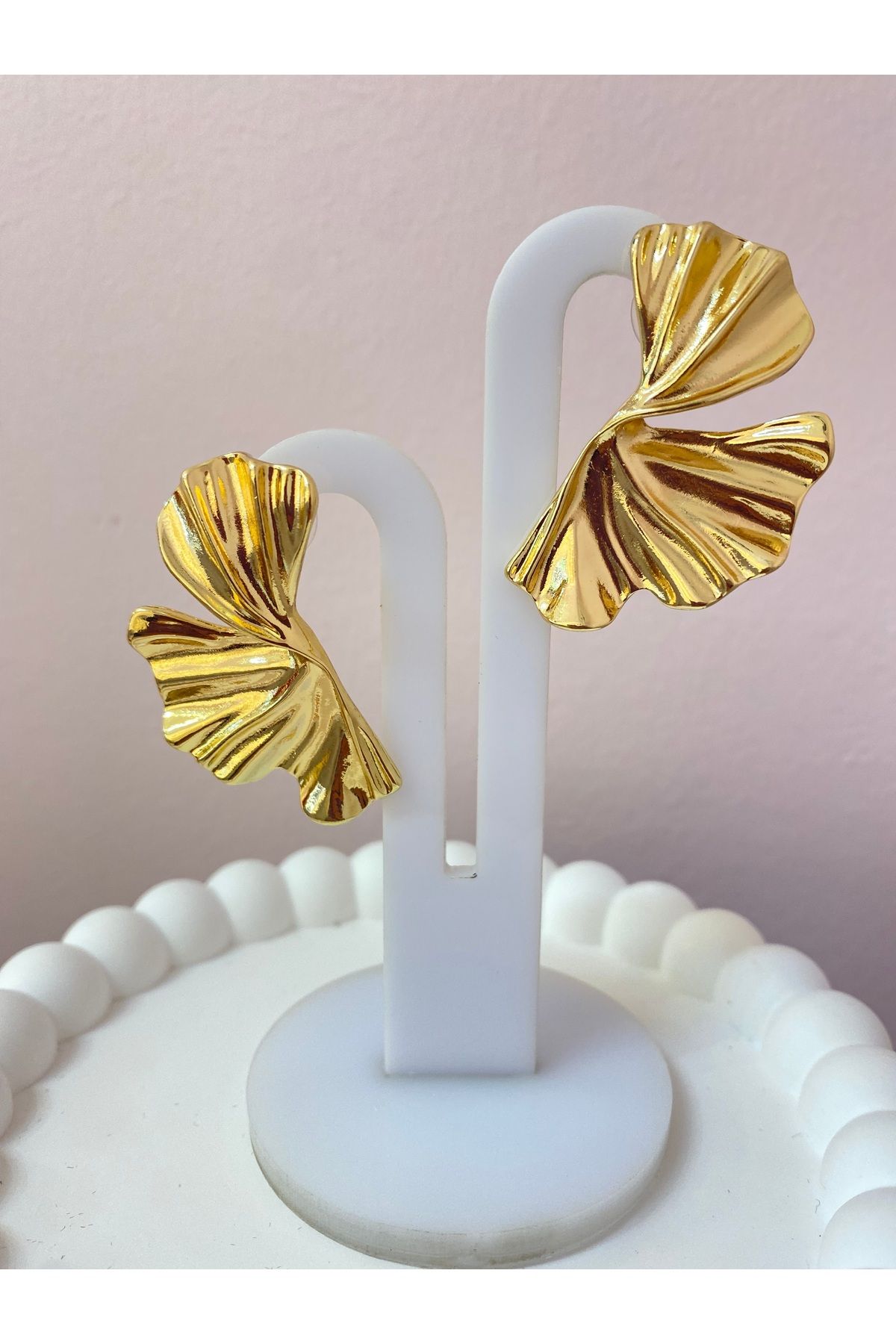 Pretty Çelik küpe(14K kaplama)