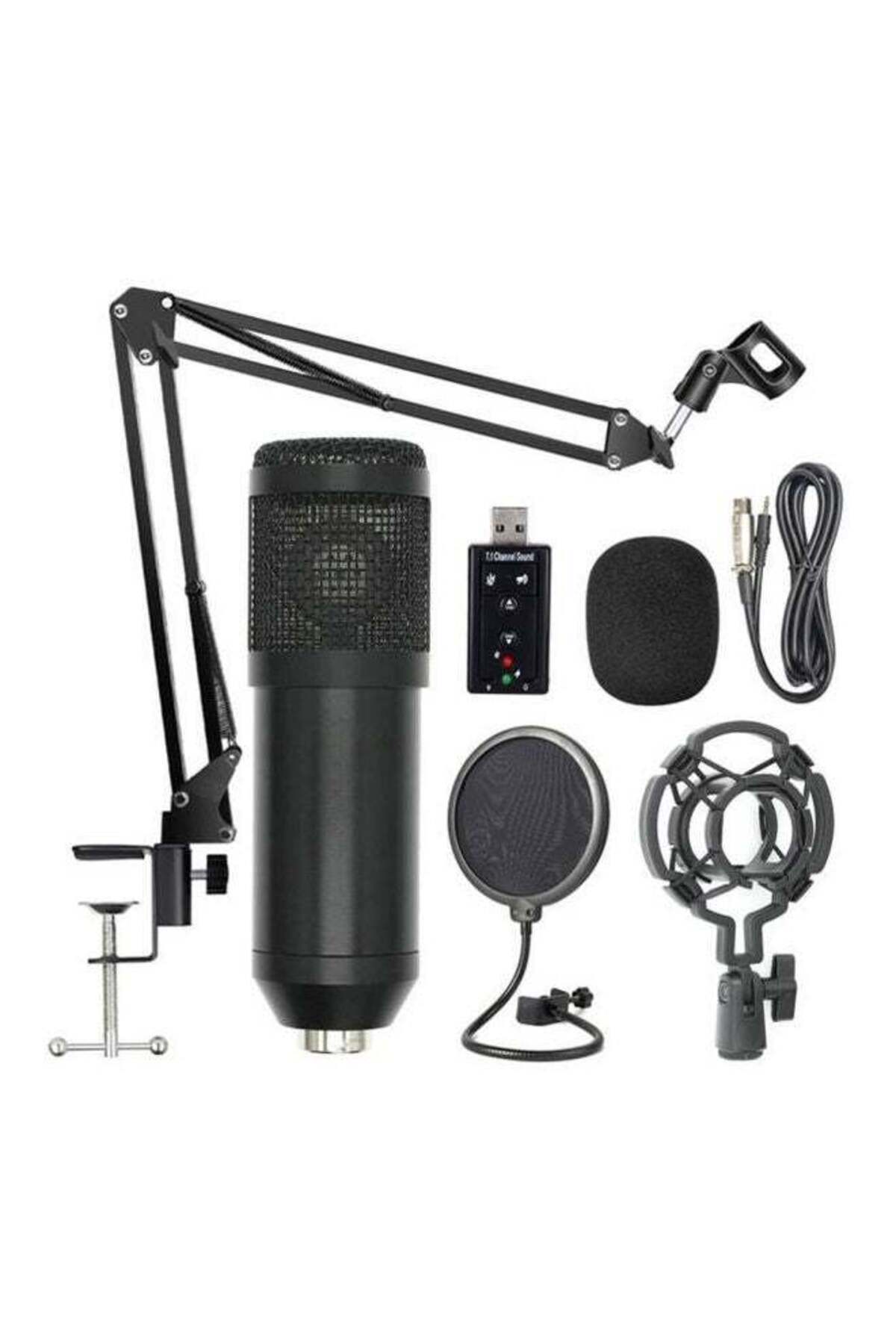 COOYA-Mic Kit-Condenser Mic with Shock Mount,Pop Filter,Boom Arm for Recording(Black) 1