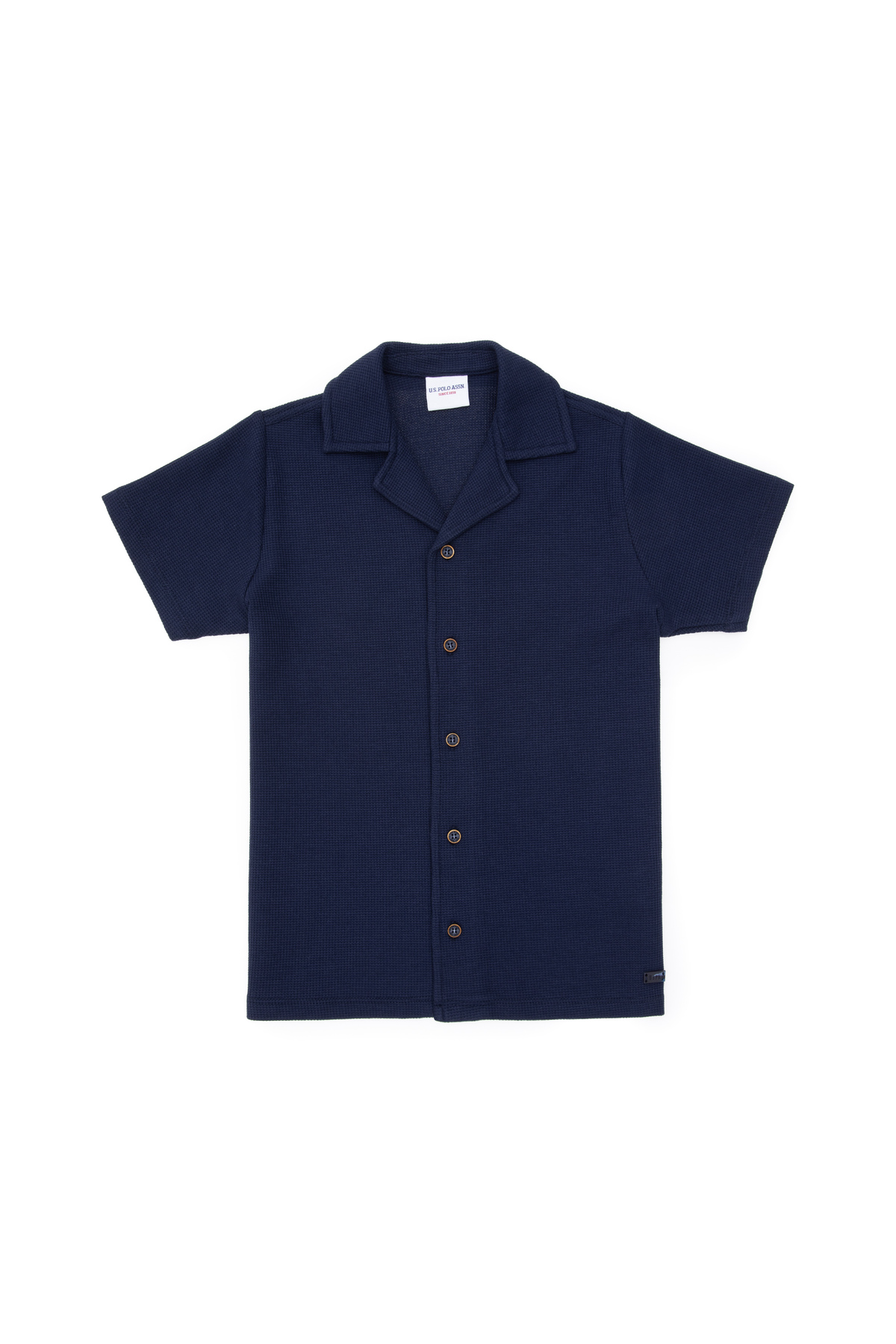 U.S. Polo Assn. Erkek Çocuk Lacivert Kısa Kollu Örme Gömlek 50307299-VR033 — سرمه‌ای 1194883