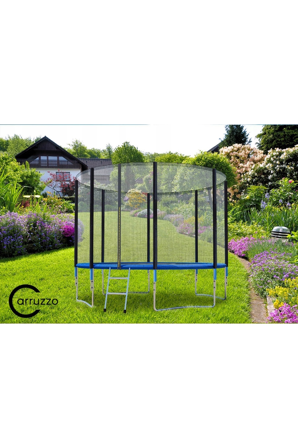 SERSIMO-Caruzzo trampoline, with external protective net, 366 cm, 150kg 12
