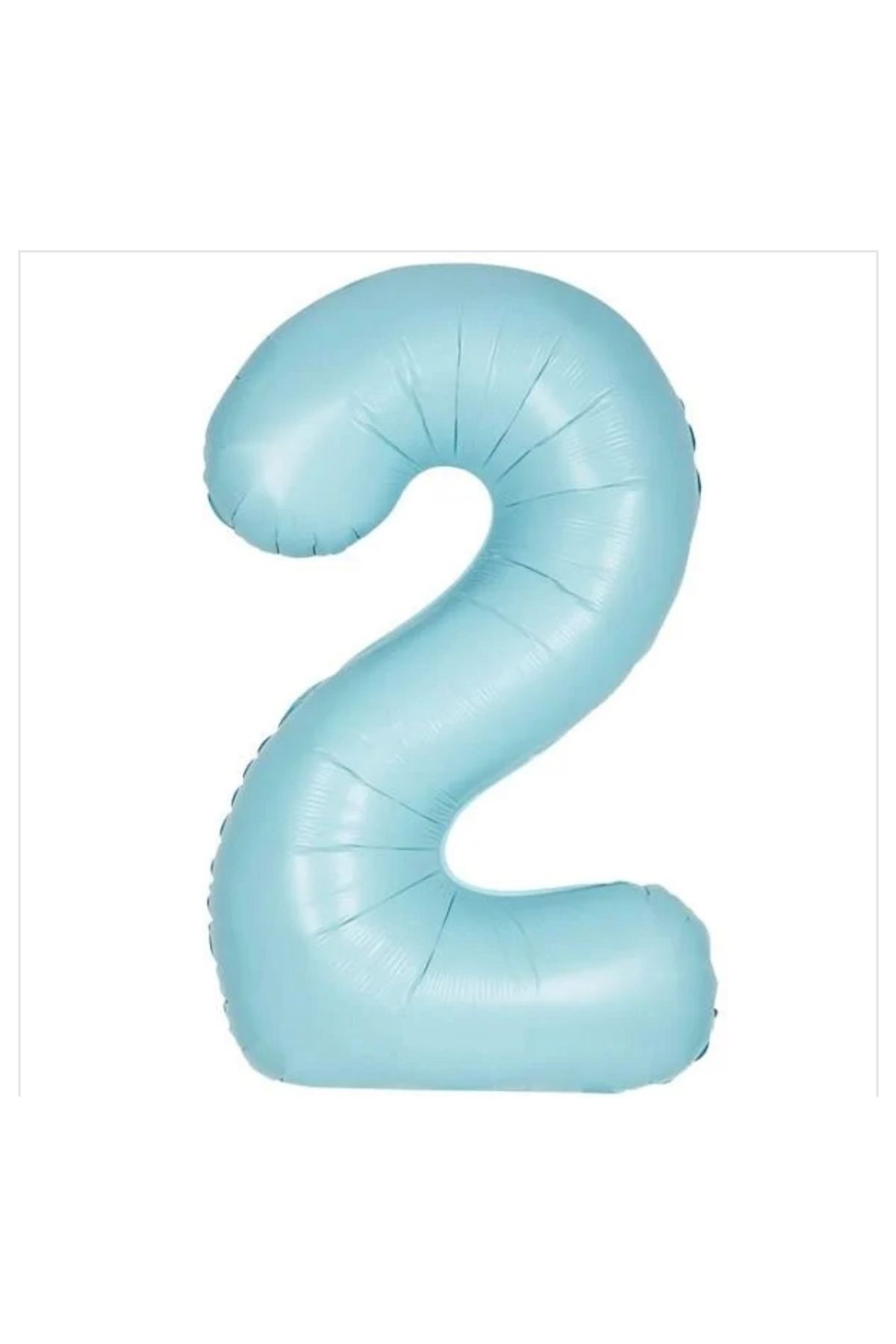 Deniz Party Store 2 yaş Bebe Mavisi 36 - 40 Cm Folyo Balon